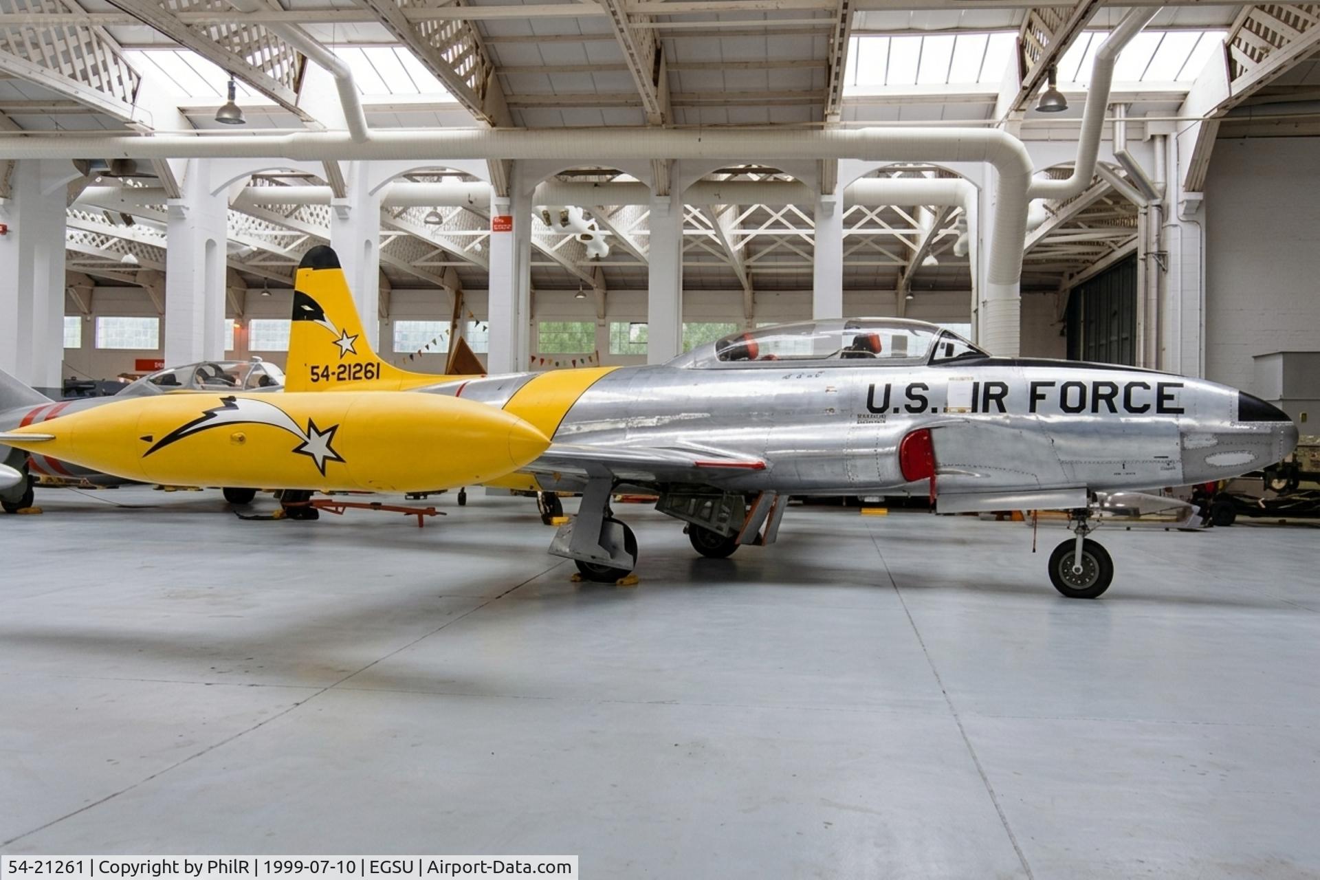 54-21261, Lockheed T33 C/N 00000000, 54-21261 (G-TBRD) 1953 Canadair T-33 Silver Star USAF Duxford 
