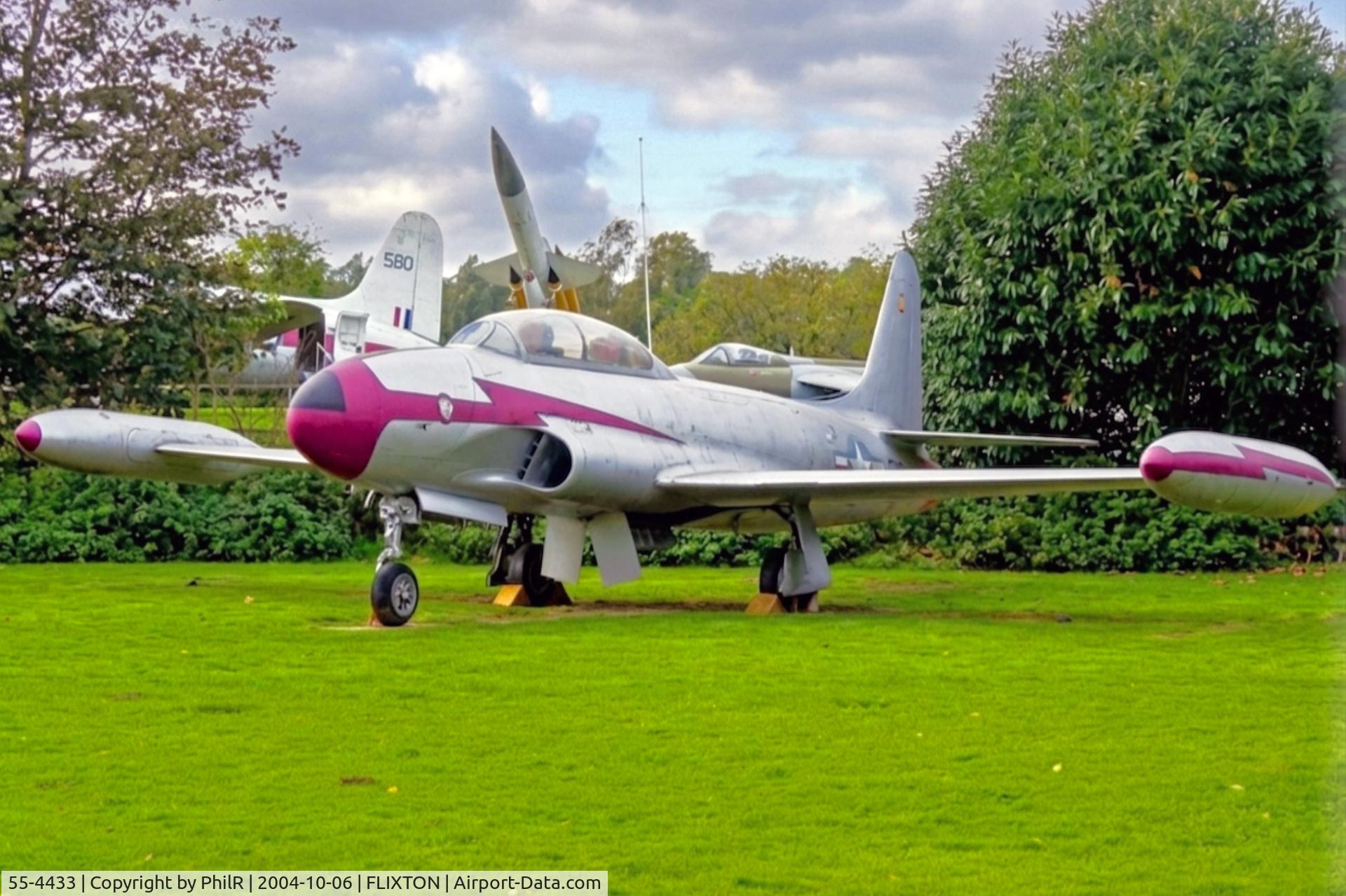 55-4433, 1956 Lockheed T-33A Shooting Star C/N 580-9877, 55-4433 1956 Lockheed T-33A Shooting Star USAF Norfolk & Suffolk Aviation Museum 