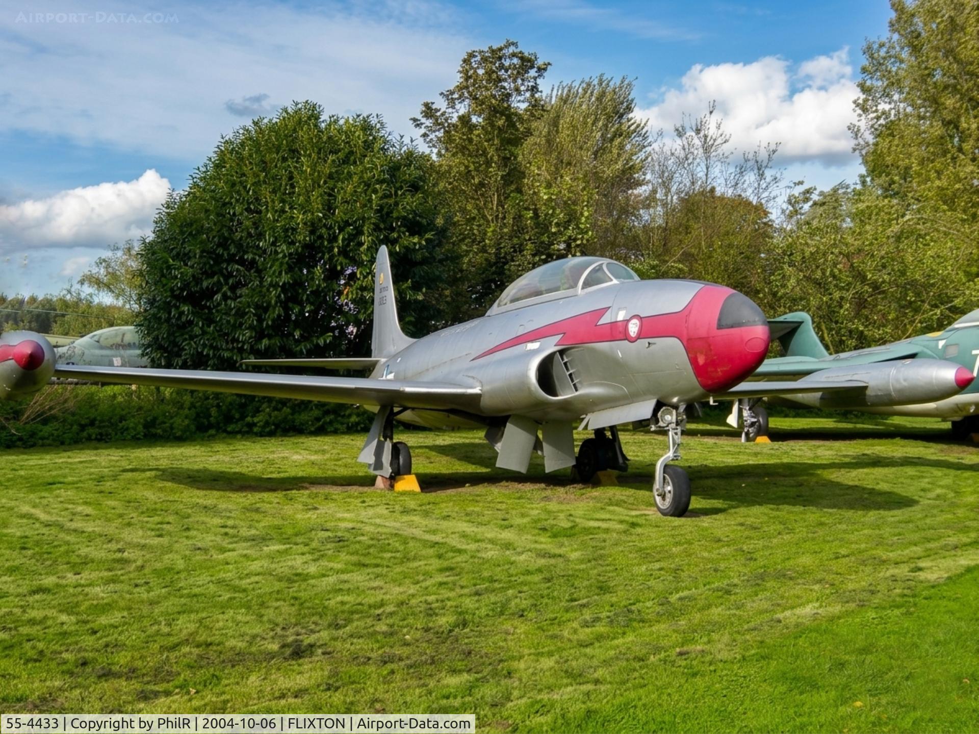 55-4433, 1956 Lockheed T-33A Shooting Star C/N 580-9877, 55-4433 1956 Lockheed T-33A Shooting Star USAF Norfolk & Suffolk Aviation Museum 