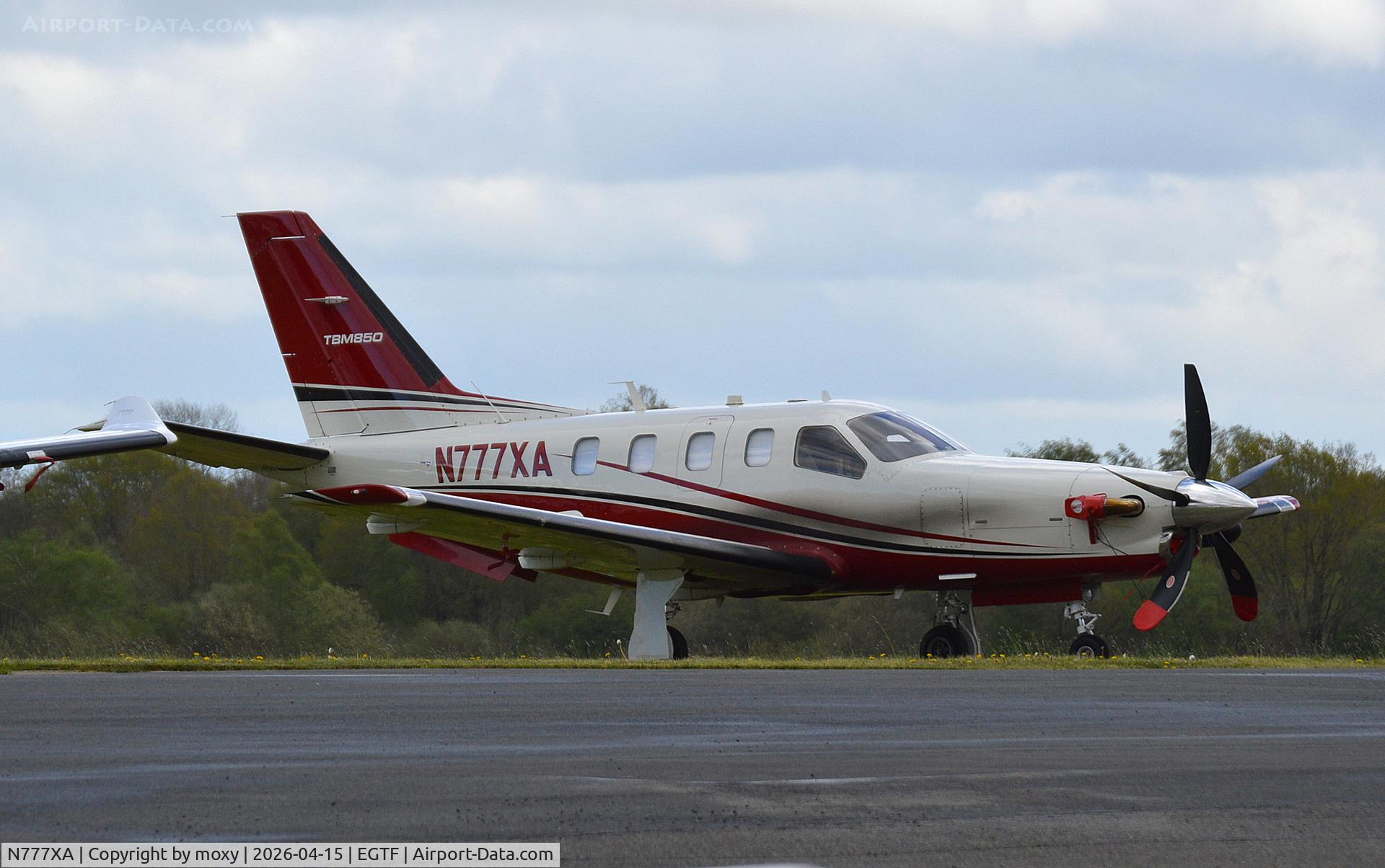 N777XA, , Socata TBM-850 at Fairoaks.