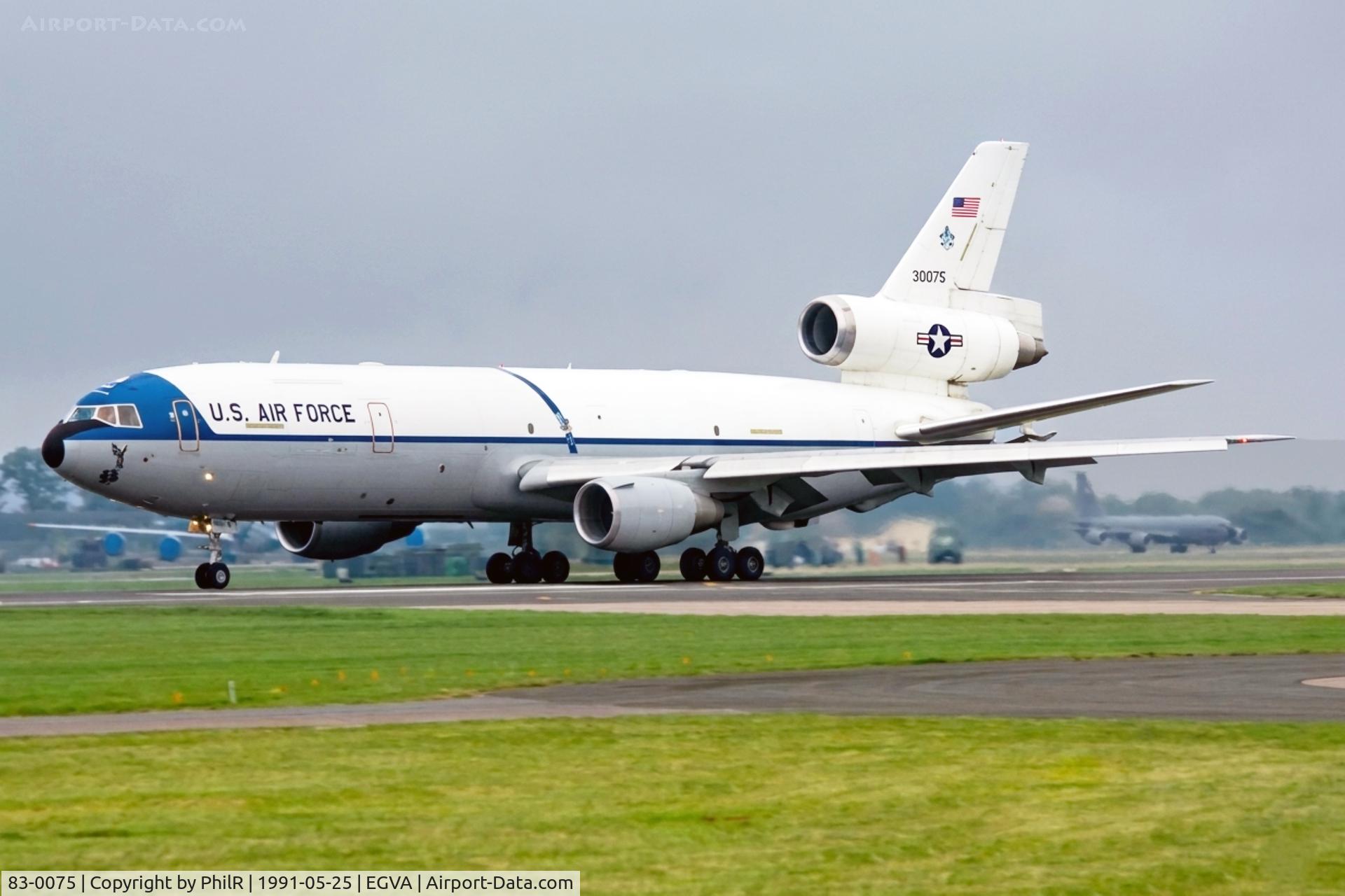 83-0075, 1983 McDonnell Douglas KC-10A Extender C/N 48216, 83-0075 1983 McD KC-10A Extender USAF Mildenhall 
