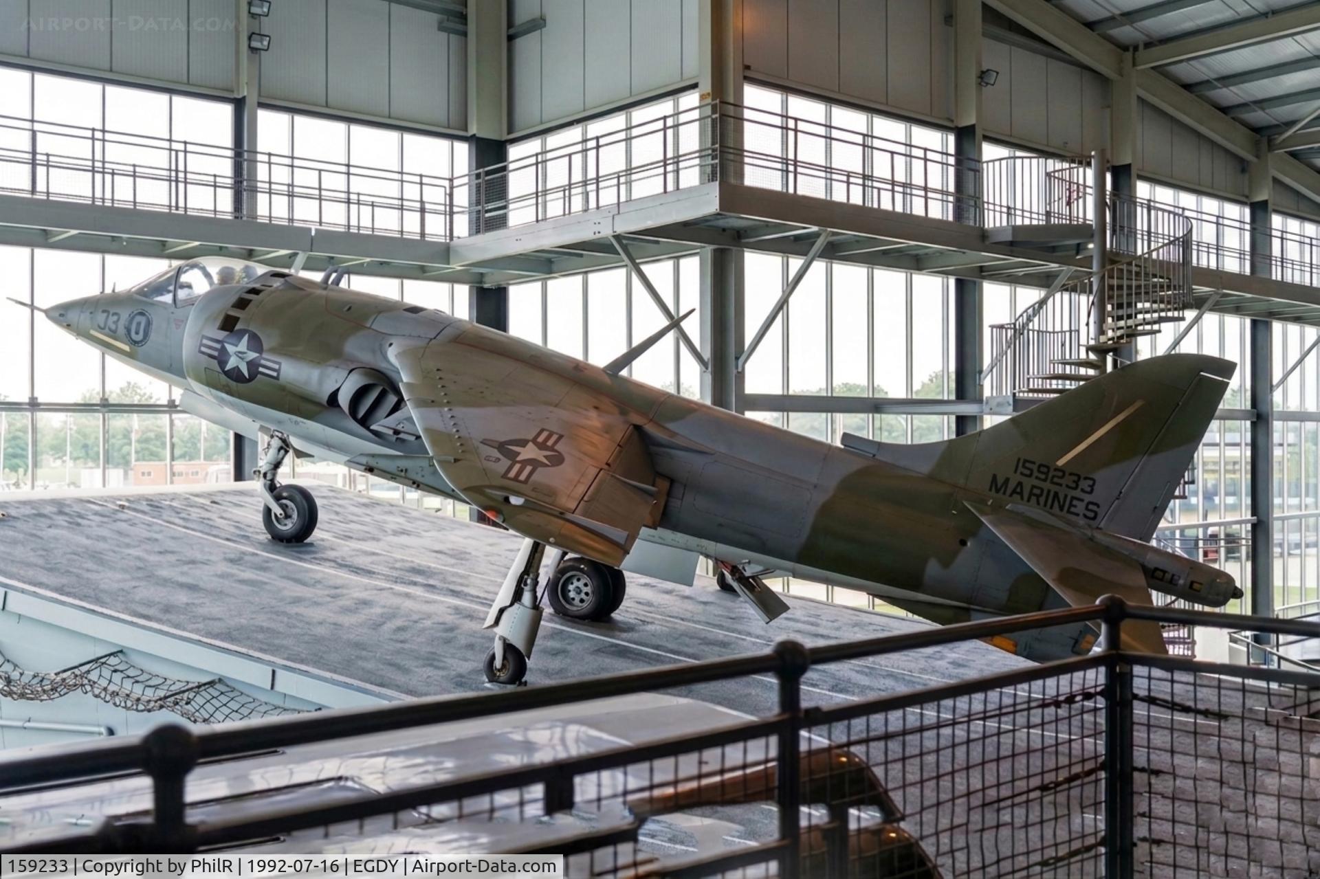 159233, Hawker Siddeley AV-8A Harrier C/N 712142/64, 159233 MD AV8A Harrier USMC FAA Museum Yeovilton 
