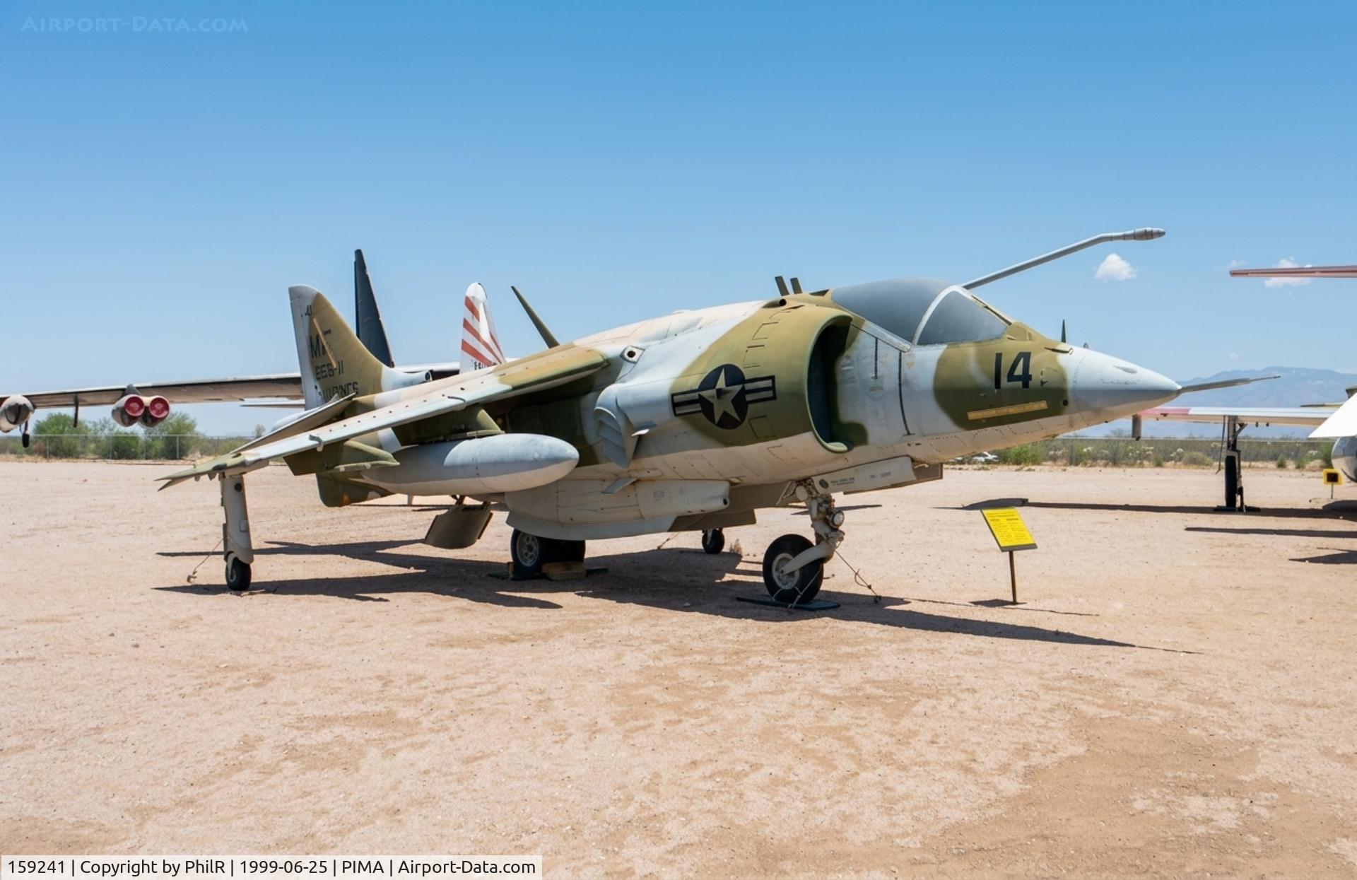 159241, Hawker Siddeley AV-8A Harrier C/N 712172, 159241 MD AV-8B Harrier USMC Pima 