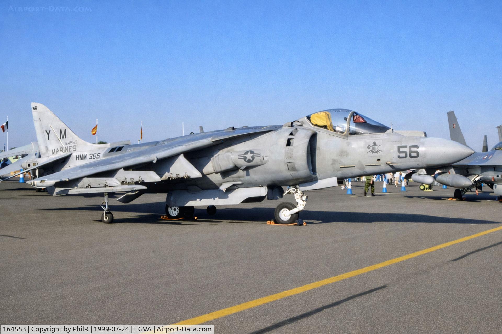 164553, McDonnell Douglas AV-8B+ Harrier II C/N 238, 164553 MD AV-8B USMC RIAT 
