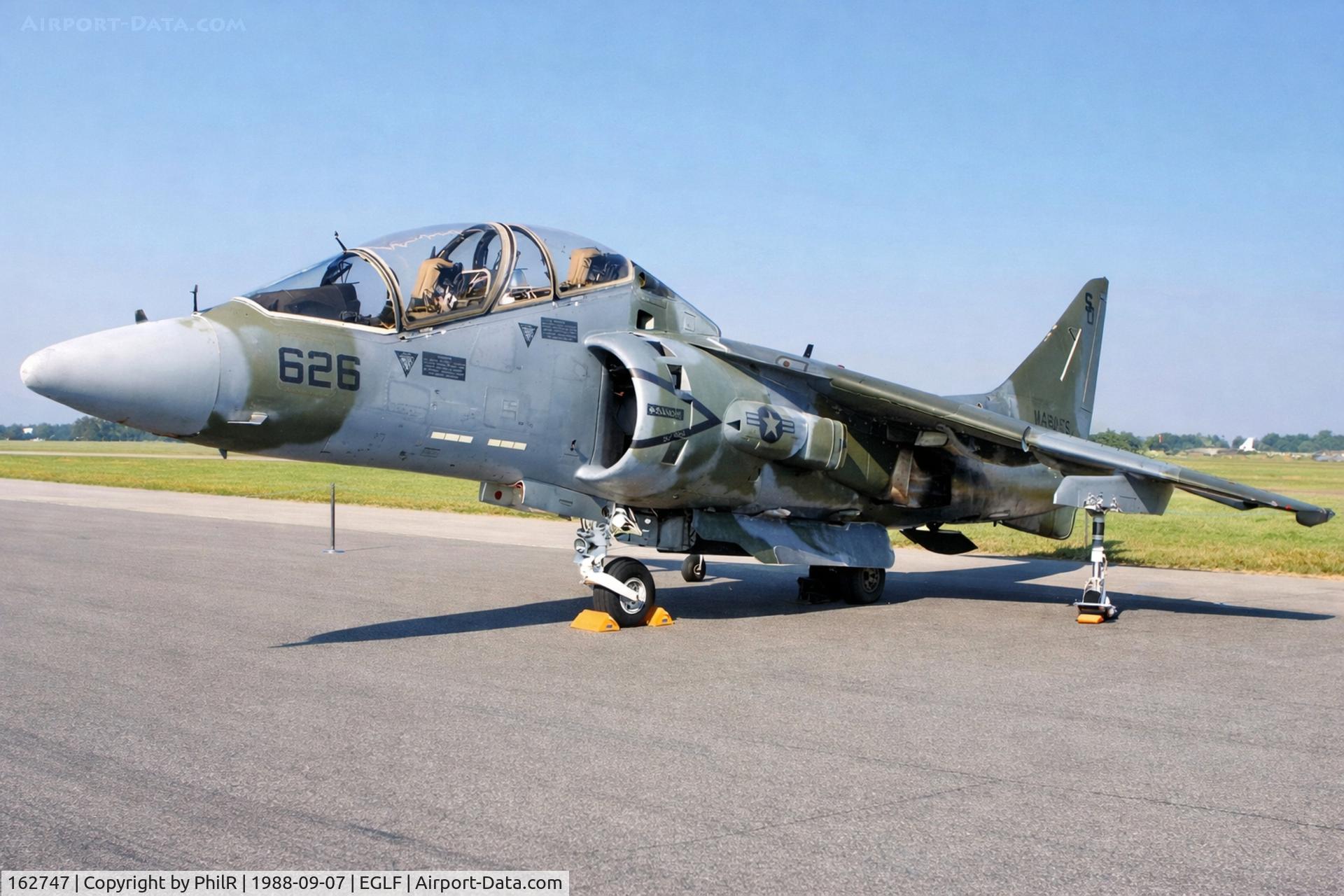 162747, 1986 McDonnell Douglas TAV-8B Harrier II Harrier II C/N 212201/T1, 162747 1986 TAV-8B USMC SBAC 
