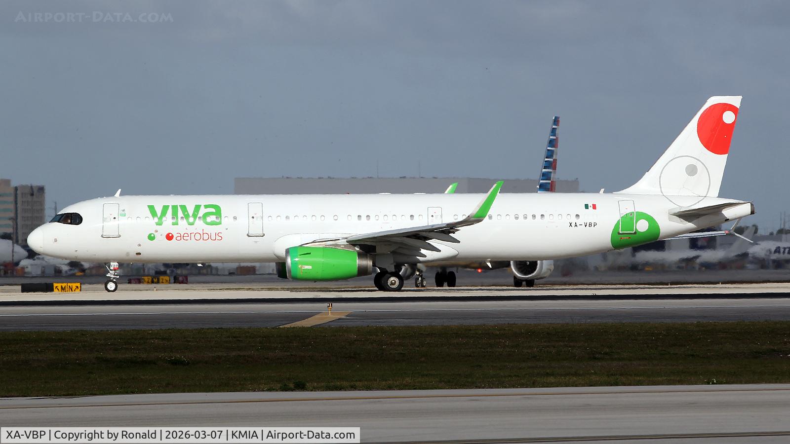 XA-VBP, 2021 Airbus A321-231(WL) C/N 5606, at mia