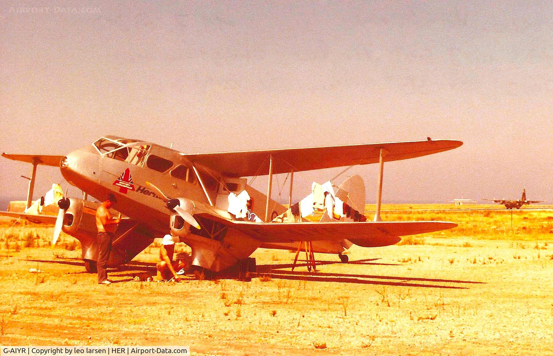 G-AIYR, 1943 De Havilland DH-89A Dominie/Dragon Rapide C/N 6676, Heraklion 11.7.1980