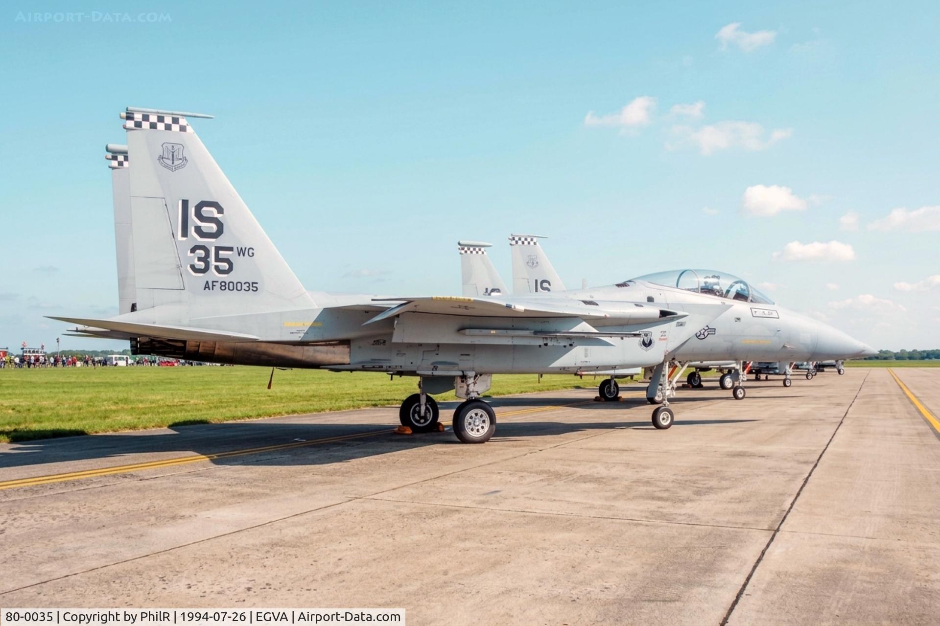 80-0035, 1980 McDonnell Douglas F-15C Eagle C/N 0688/C184, 80-0035 1980 McDD F-15C Eagle USAF IAT 