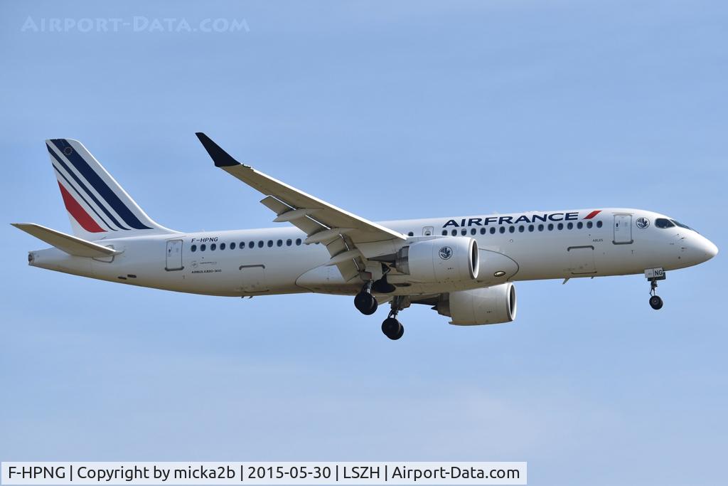F-HPNG, 2023 Airbus A220-371 C/N 55243, Landing