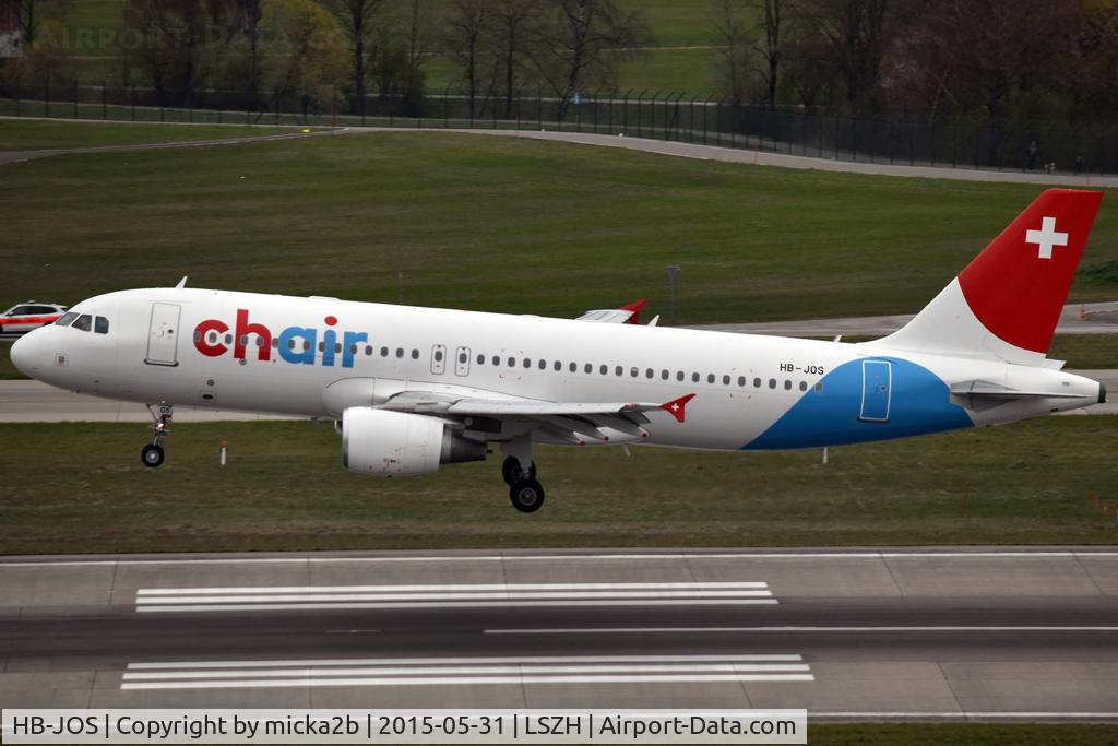 HB-JOS, 2010 Airbus A320-214 C/N 4391, Landing