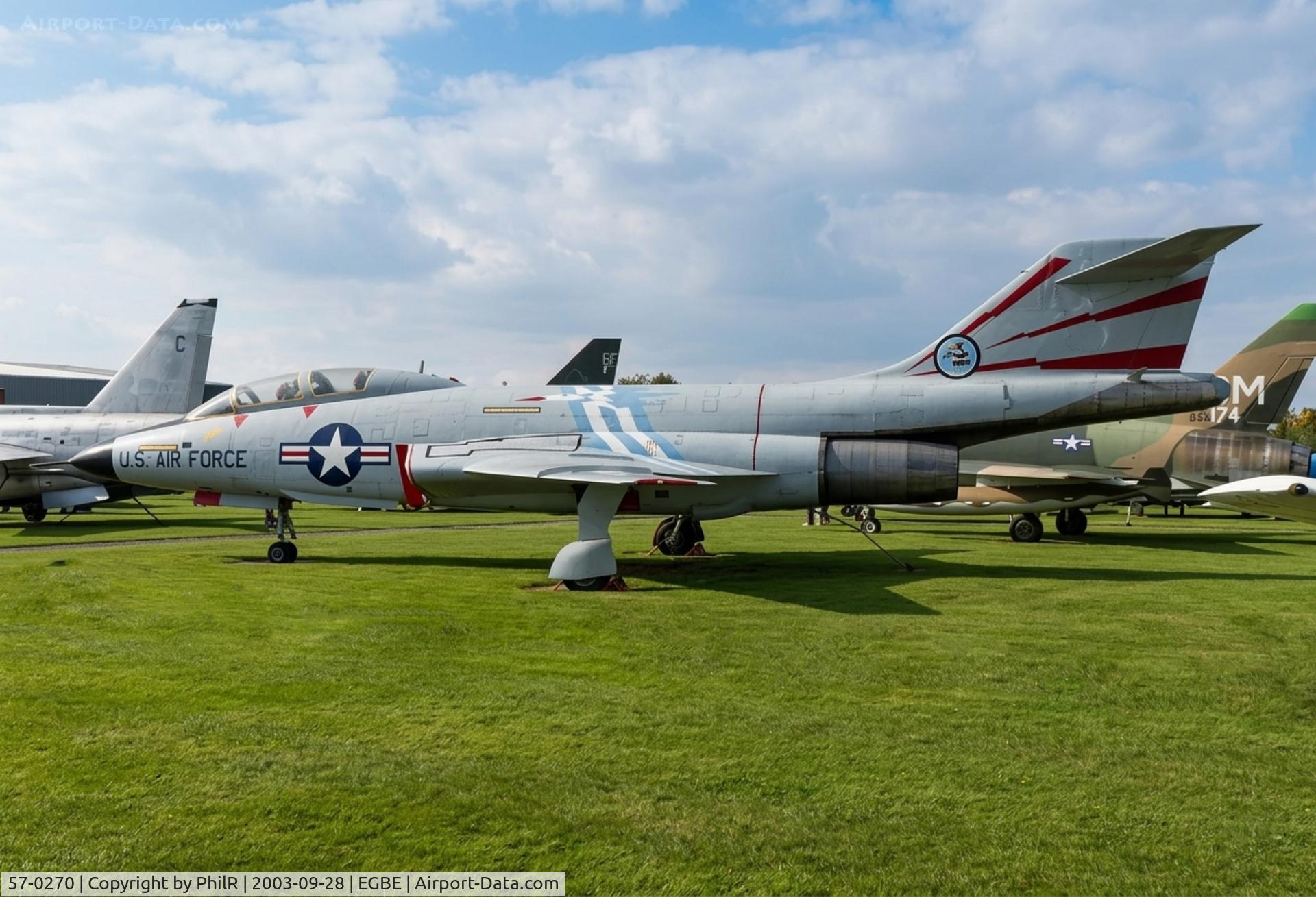 57-0270, 1957 McDonnell F-101B Voodoo C/N 448, 57-0270 McDonnell F-101B-80-MC Voodoo USAF MAM Coventry 
