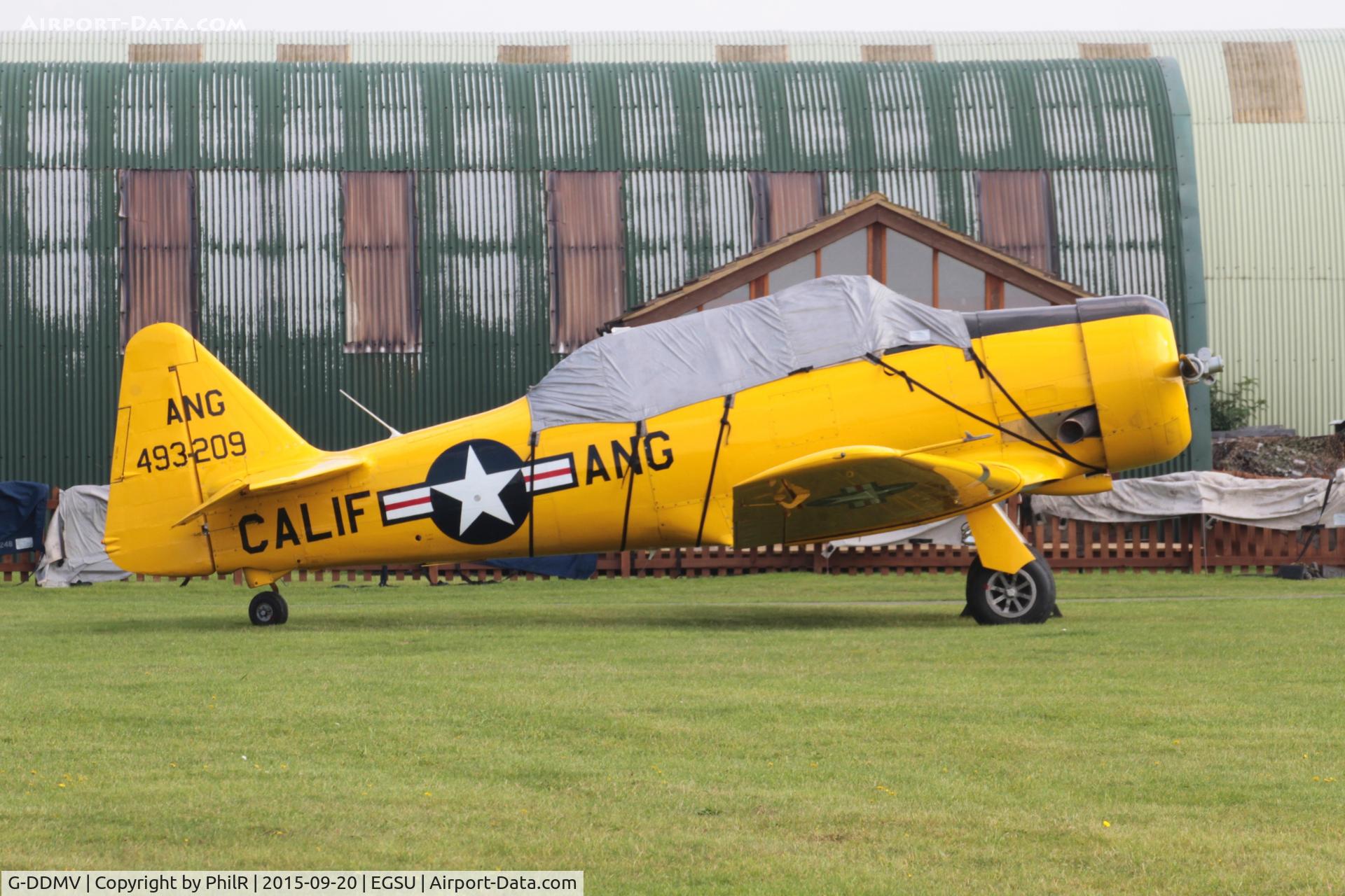 G-DDMV, 1952 North American T-6G Texan C/N 168-313, 493209 (G-DDMV) 1952 NA AT6G Texan Calif ANG BoB 75th Anniversary Duxford 

