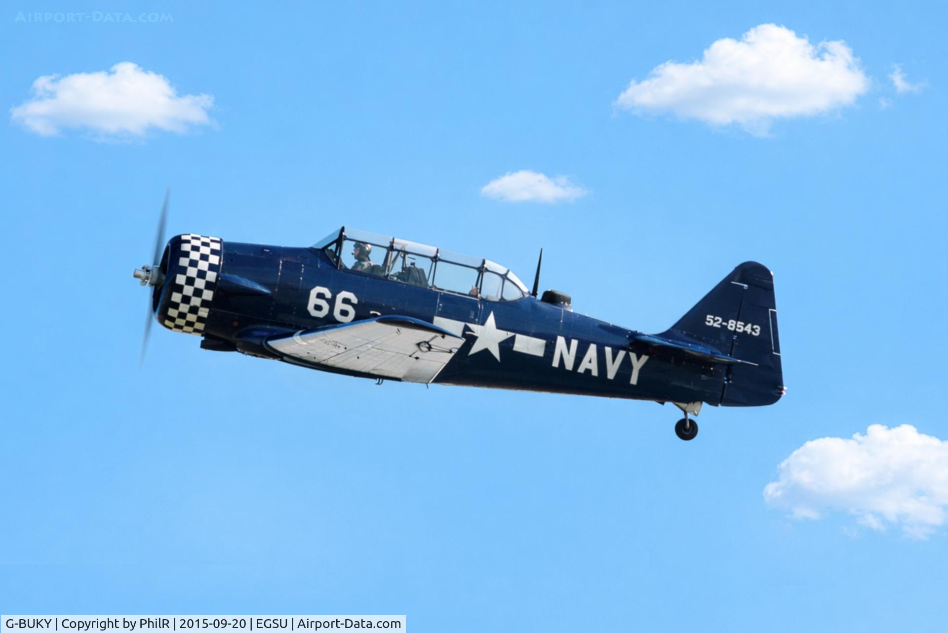 G-BUKY, 1952 Canadian Car & Foundry T-6H Harvard Mk.4M C/N CCF4-464, 52-8543 (G-BUKY) 1953 CCF T6J Harvard 4 USN BoB 75th Anniversary Duxford 
