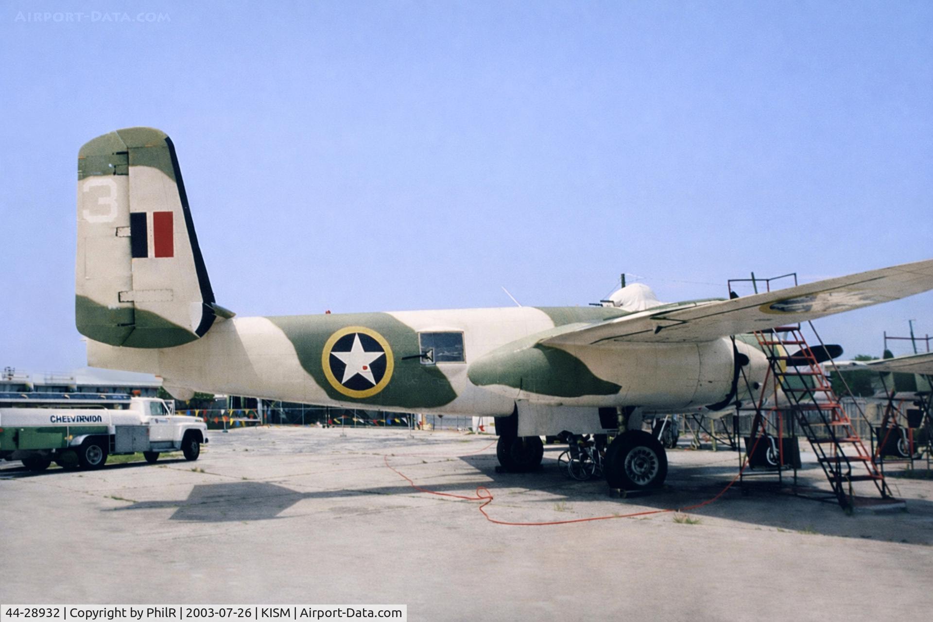 44-31171, 1944 North American B-25J Mitchell C/N 108-37246, 44-28932 (N2849G) 1944 NA B-25N Mitchell Reilly's Aviation Kissimmee 
