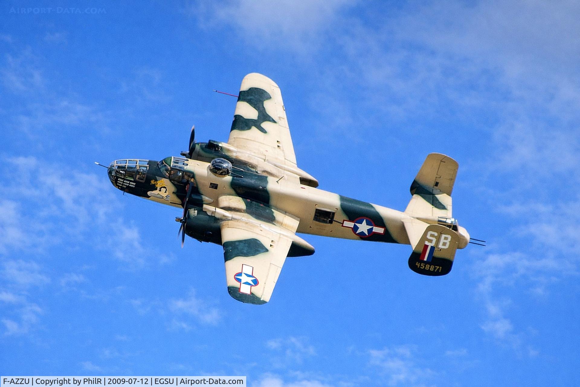 F-AZZU, 1945 North American B-25J Mitchell Mitchell C/N 108-47562, 44-58811 (F-AZZU) 1945 NA B-25J USAF Mitchell Flying Legends Duxford 