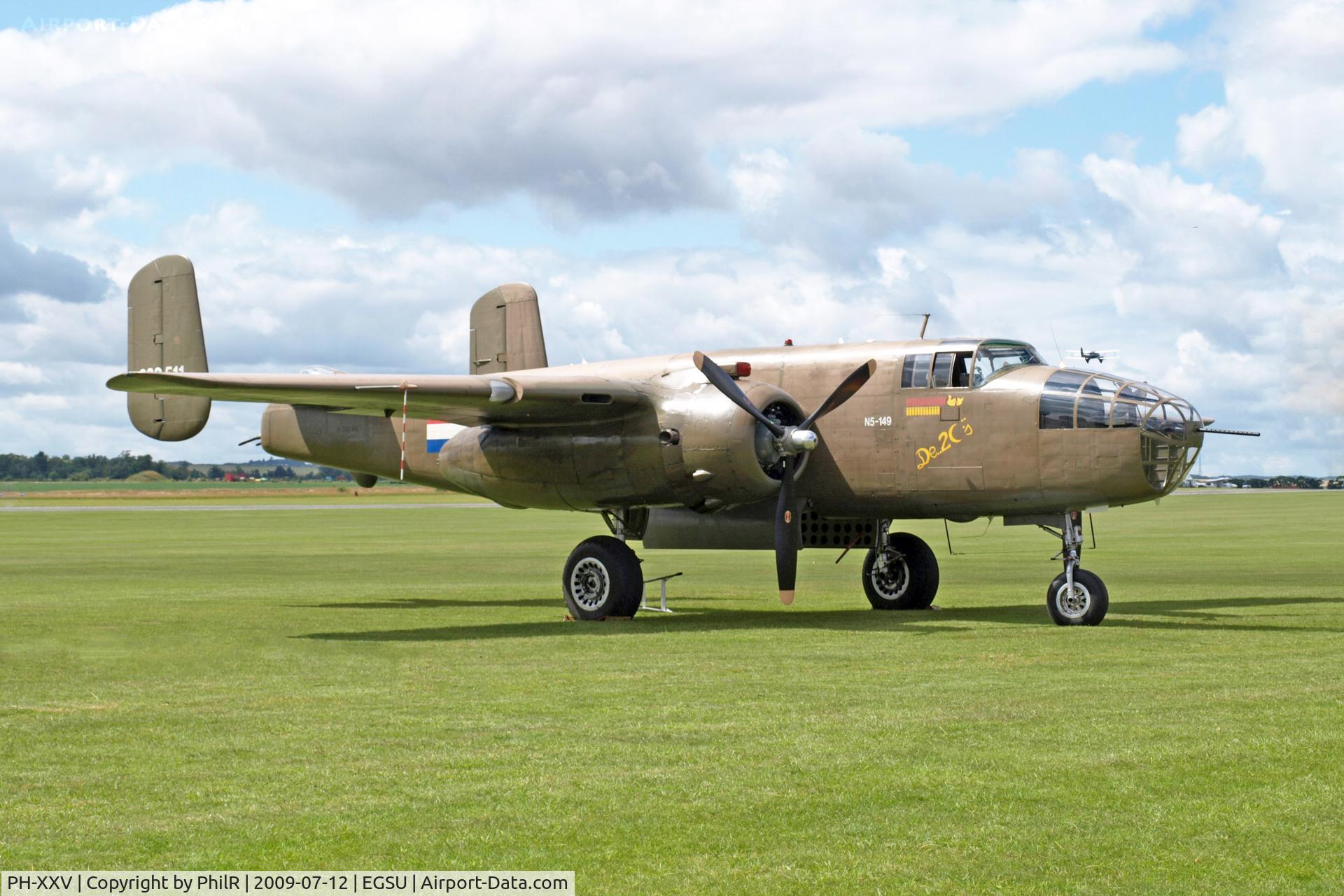 PH-XXV, 1944 North American B-25N Mitchell C/N 108-32782, 232511 [N5-149, HD346] (44-29507, N320SQ, PH-XXV) 1944 NA B-25N Mitchell DofBAF Flying Legends Duxford 12.07.09(6).JPG

