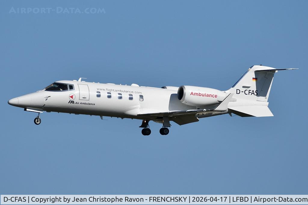 D-CFAS, Bombardier Learjet 60XR C/N 60-383, Nuremberg (NUE)	Bordeaux (BOD)	IFA1126