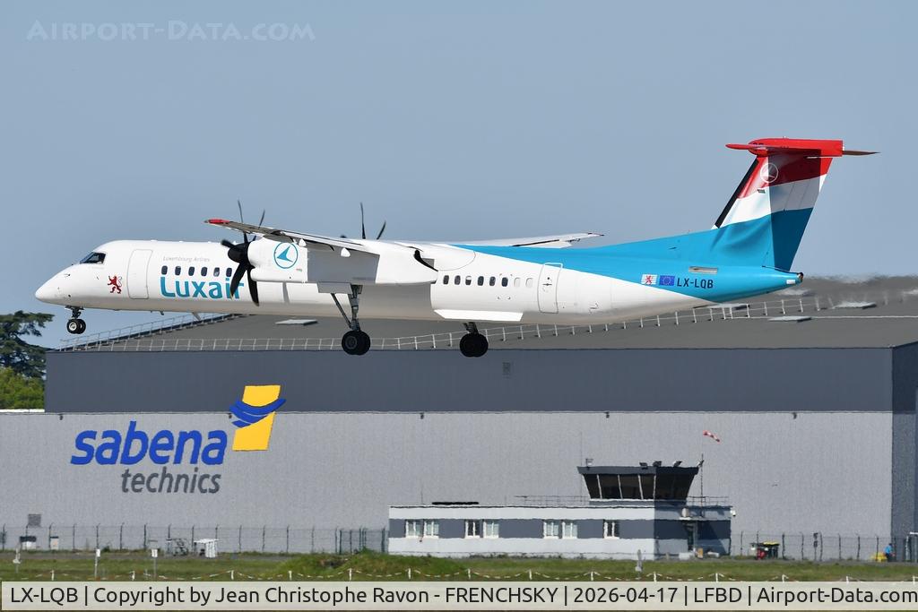 LX-LQB, 2015 De Havilland Canada DHC-8-402Q Dash 8 C/N 4512, Luxembourg (LUX)	Bordeaux (BOD)	LG8171