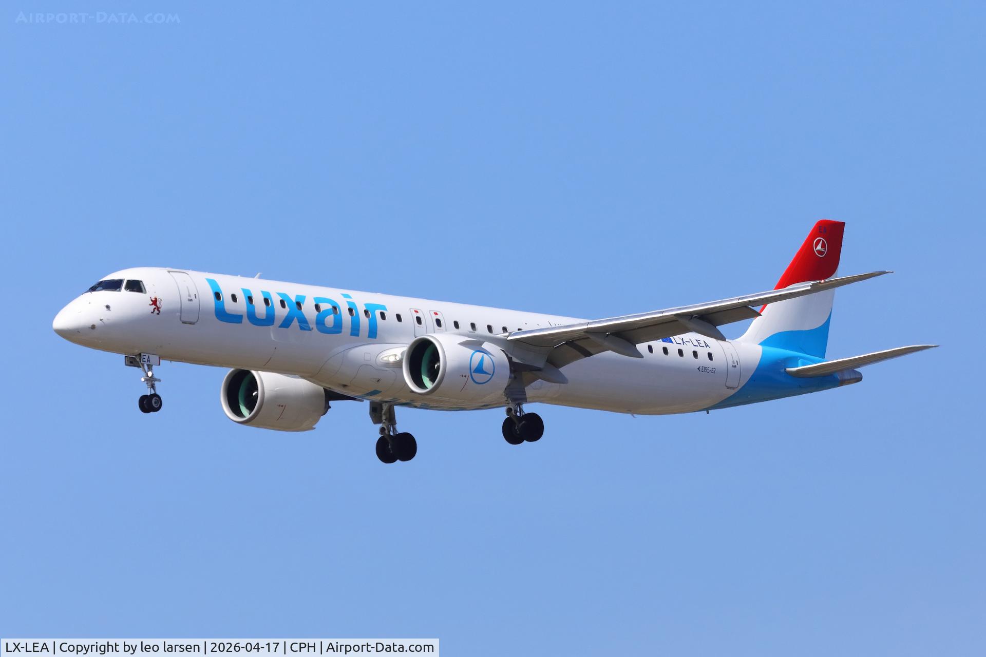 LX-LEA, Embraer ERJ-190-400STD C/N 19020199, Copenhagen 17.4.2026
