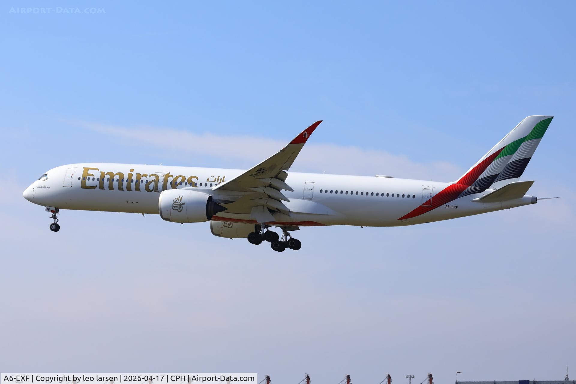 A6-EXF, 2025 Airbus A350-941 C/N 694, Copenhagen 17.4.2026