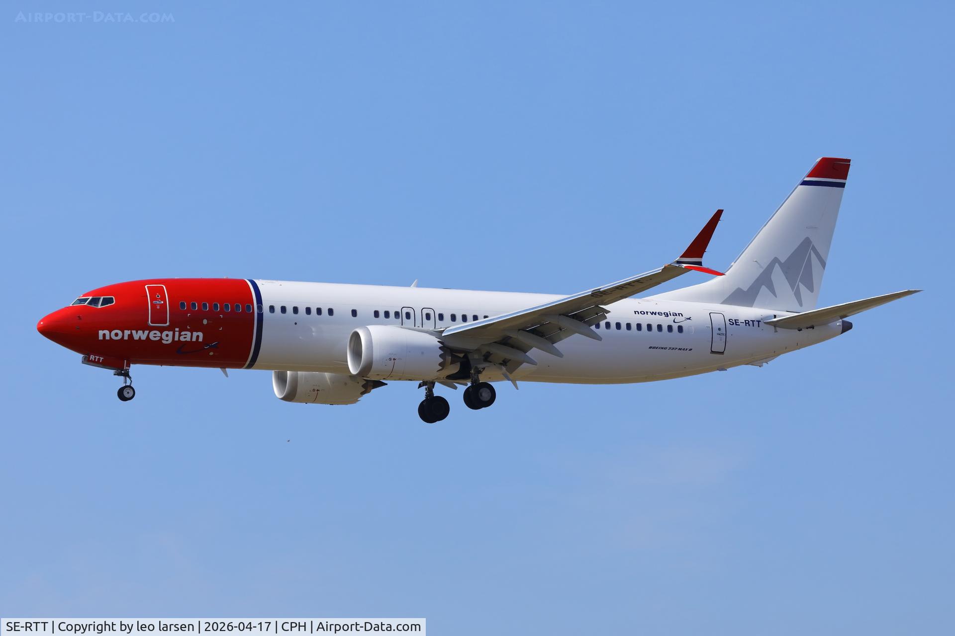 SE-RTT, 2025 Boeing B-737-8 Max C/N 43569, Copenhagen 17.4.2026