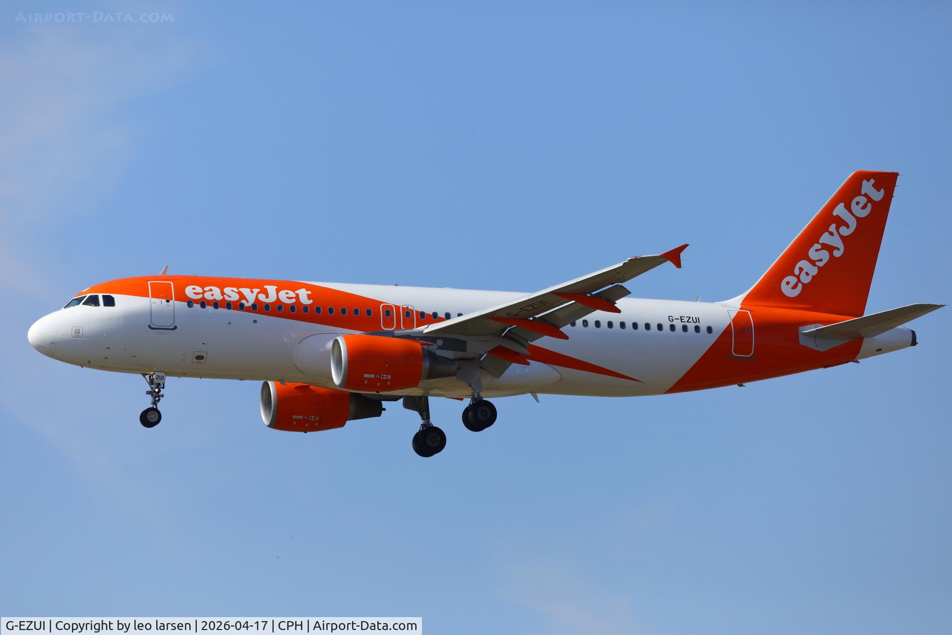 G-EZUI, 2011 Airbus A320-214 C/N 4721, Copenhagen 17.4.2026