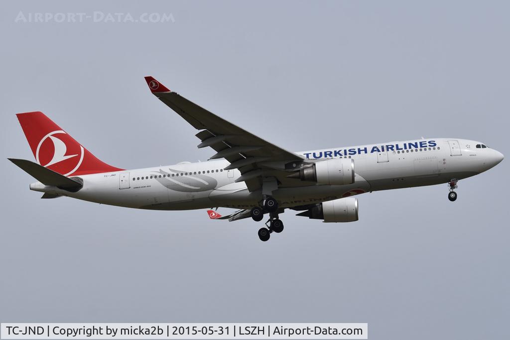 TC-JND, 2006 Airbus A330-203 C/N 754, Landing