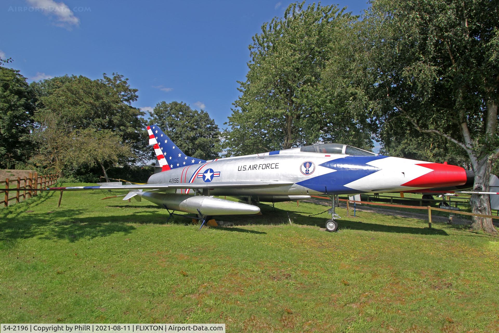 54-2196, 1956 North American F-100D Super Sabre C/N 223-76, 54-2196 1956 North American F-100D Super Sabre USAF Norfolk & Suffolk Aviation Museum Flixton 
