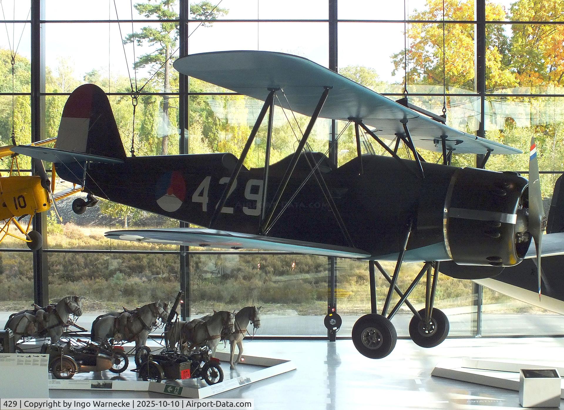 429, 1935 Koolhoven F.K.51 C/N Not found 429, Koolhoven F.K.51 replica at the Nationaal Militair Museum / National Military Museum, Soesterberg