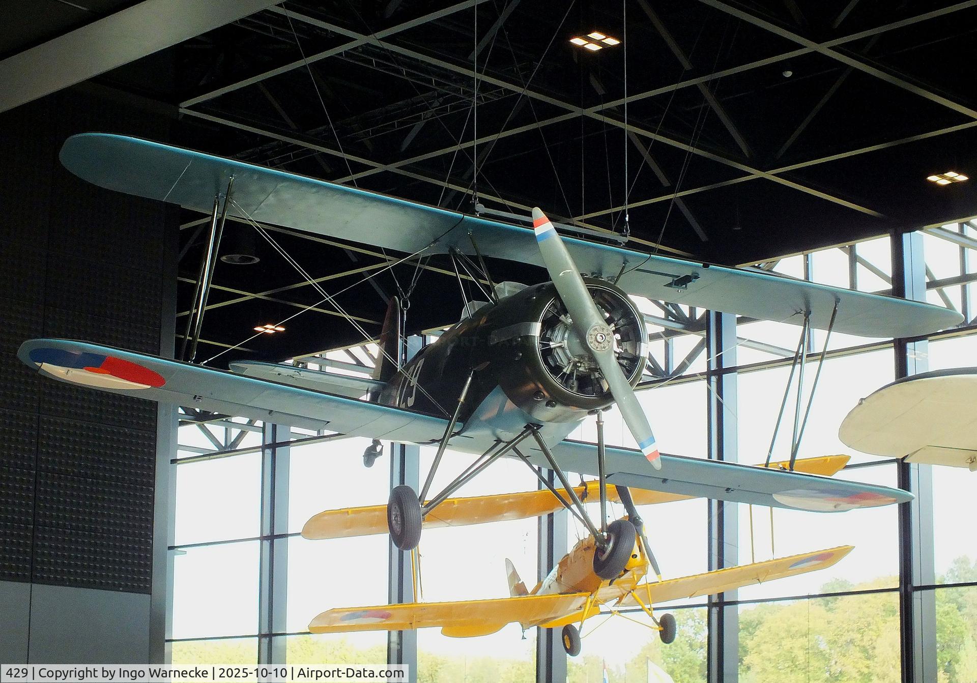 429, 1935 Koolhoven F.K.51 C/N Not found 429, Koolhoven F.K.51 replica at the Nationaal Militair Museum / National Military Museum, Soesterberg
