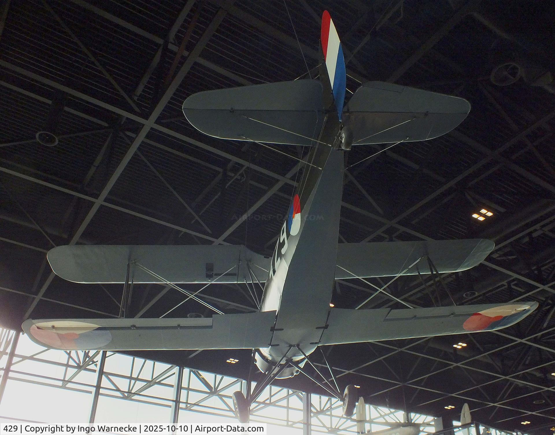 429, 1935 Koolhoven F.K.51 C/N Not found 429, Koolhoven F.K.51 replica at the Nationaal Militair Museum / National Military Museum, Soesterberg