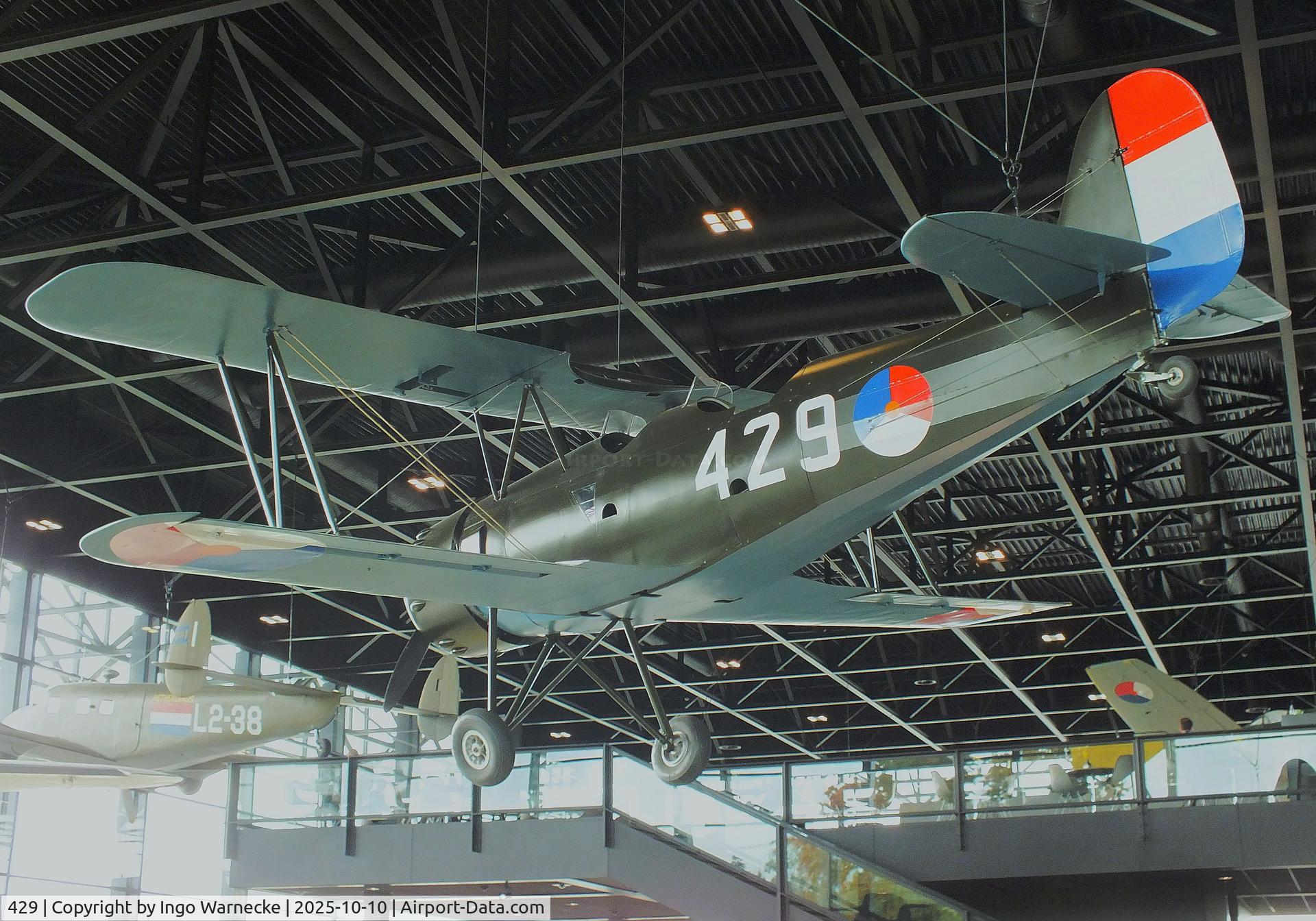 429, 1935 Koolhoven F.K.51 C/N Not found 429, Koolhoven F.K.51 replica at the Nationaal Militair Museum / National Military Museum, Soesterberg