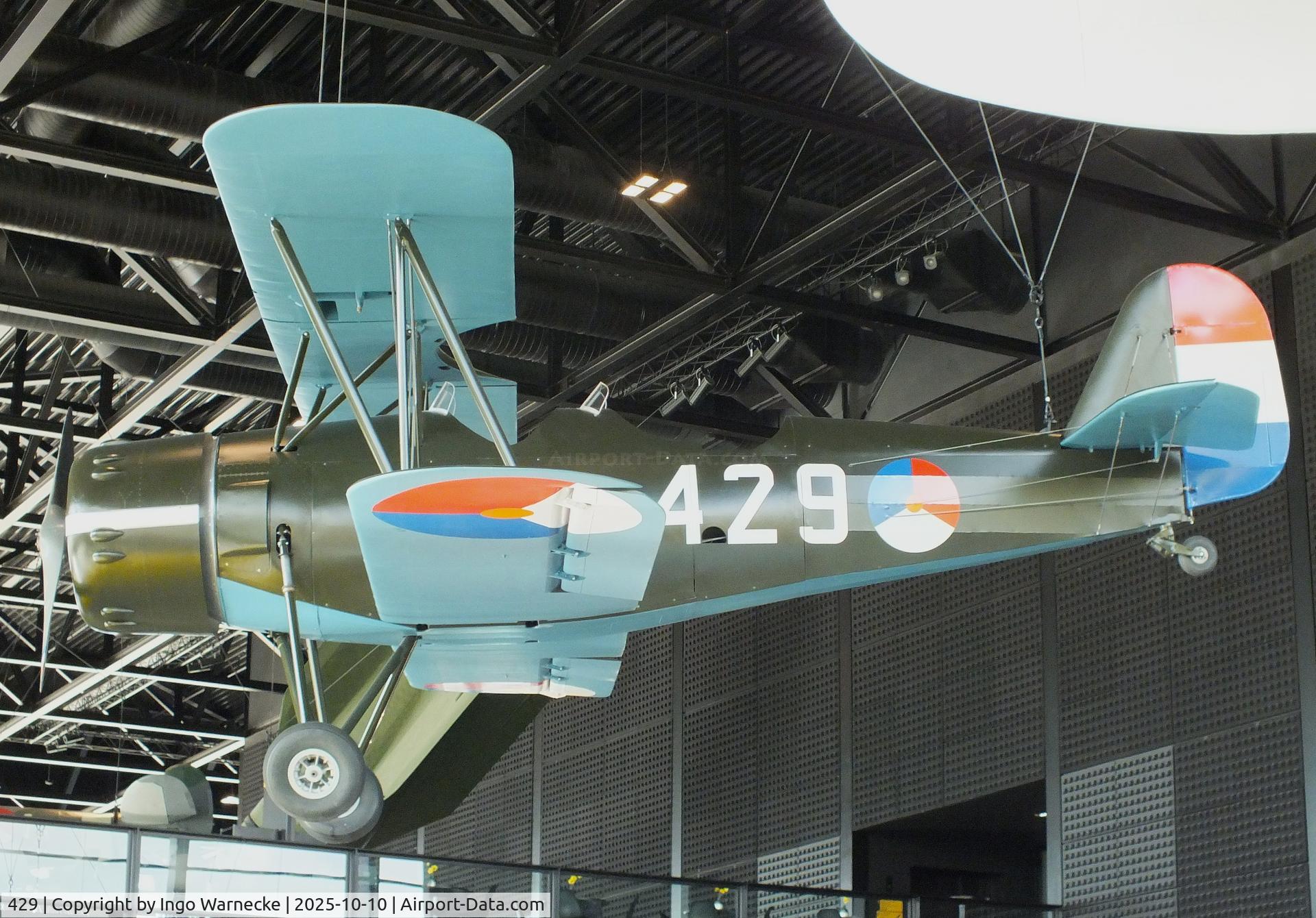 429, 1935 Koolhoven F.K.51 C/N Not found 429, Koolhoven F.K.51 replica at the Nationaal Militair Museum / National Military Museum, Soesterberg