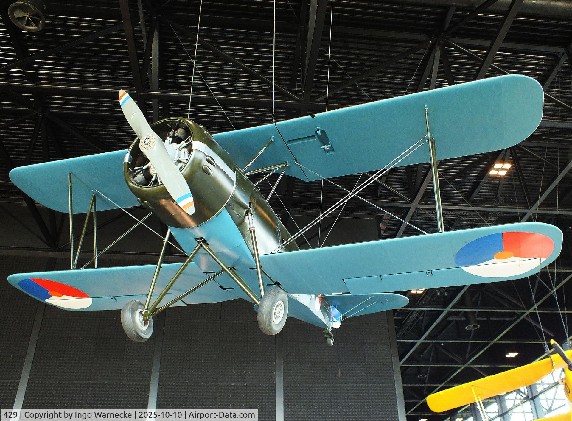 429, 1935 Koolhoven F.K.51 C/N Not found 429, Koolhoven F.K.51 replica at the Nationaal Militair Museum / National Military Museum, Soesterberg