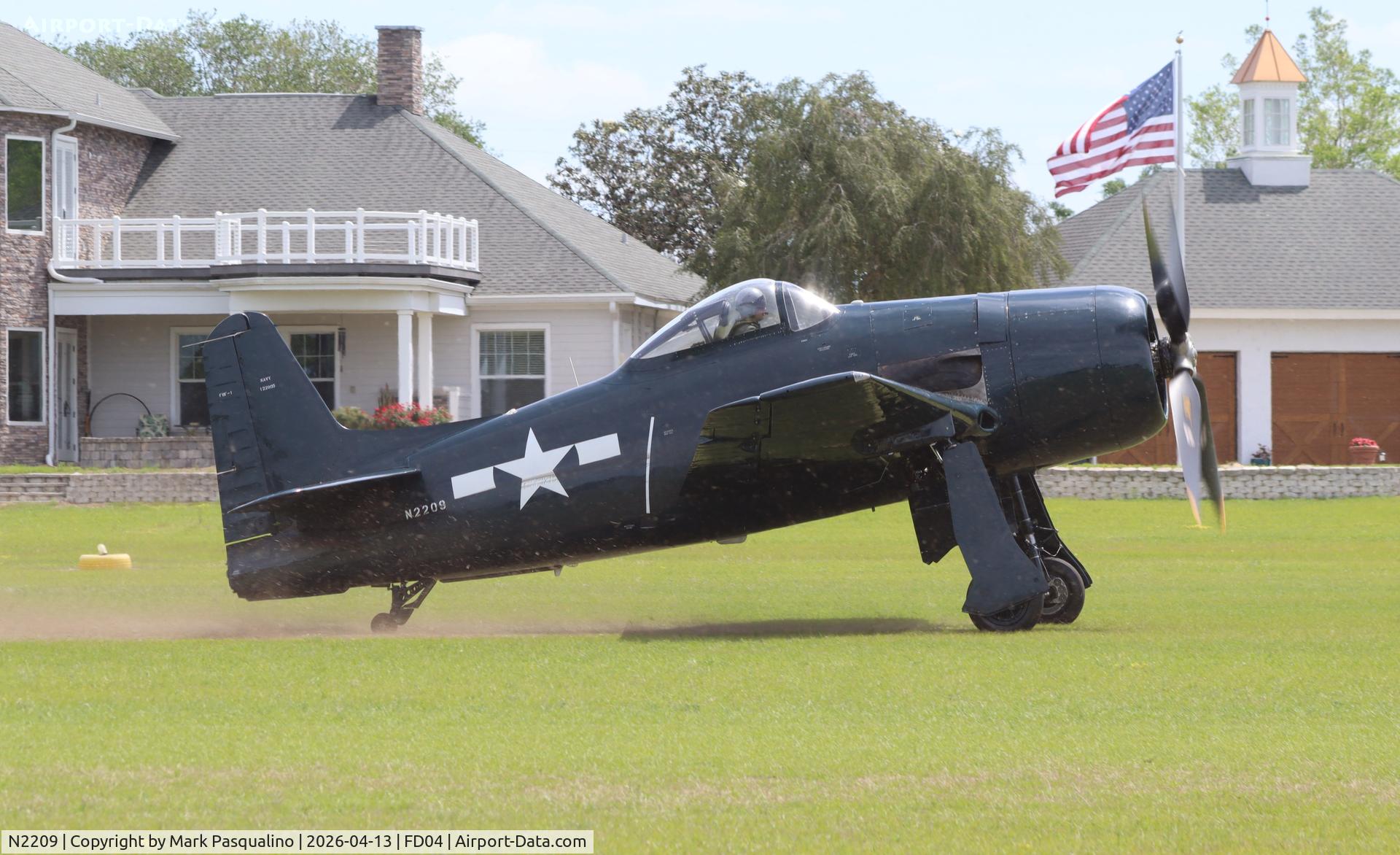 N2209, 1945 Grumman F8F-1B Bearcat C/N 122095, Grumman F8F-1B
