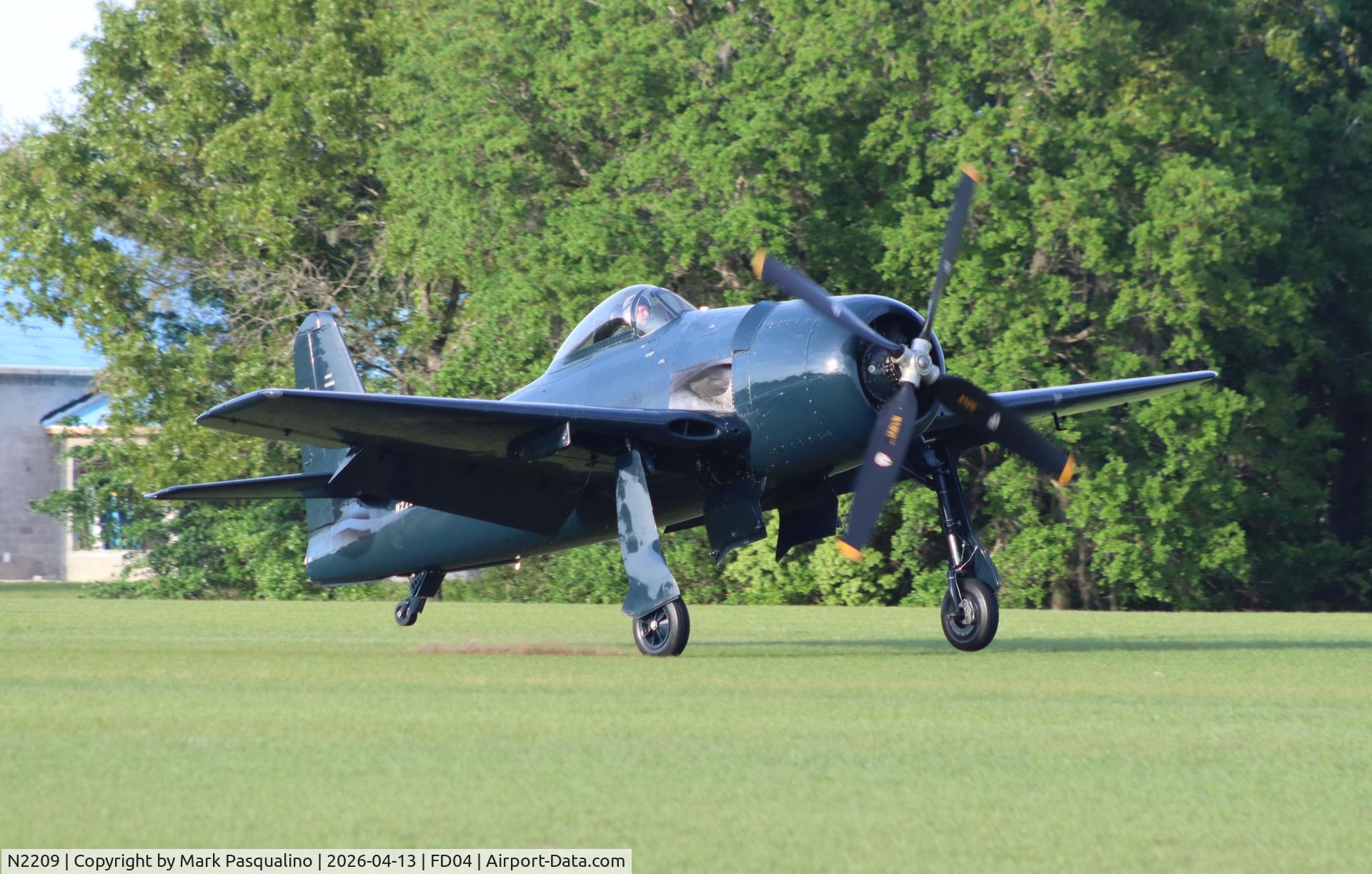 N2209, 1945 Grumman F8F-1B Bearcat C/N 122095, Grumman F8F-1B