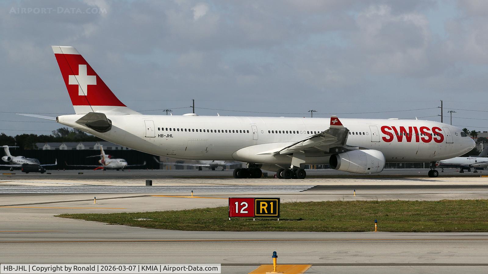 HB-JHL, 2011 Airbus A330-343X C/N 1290, at mia