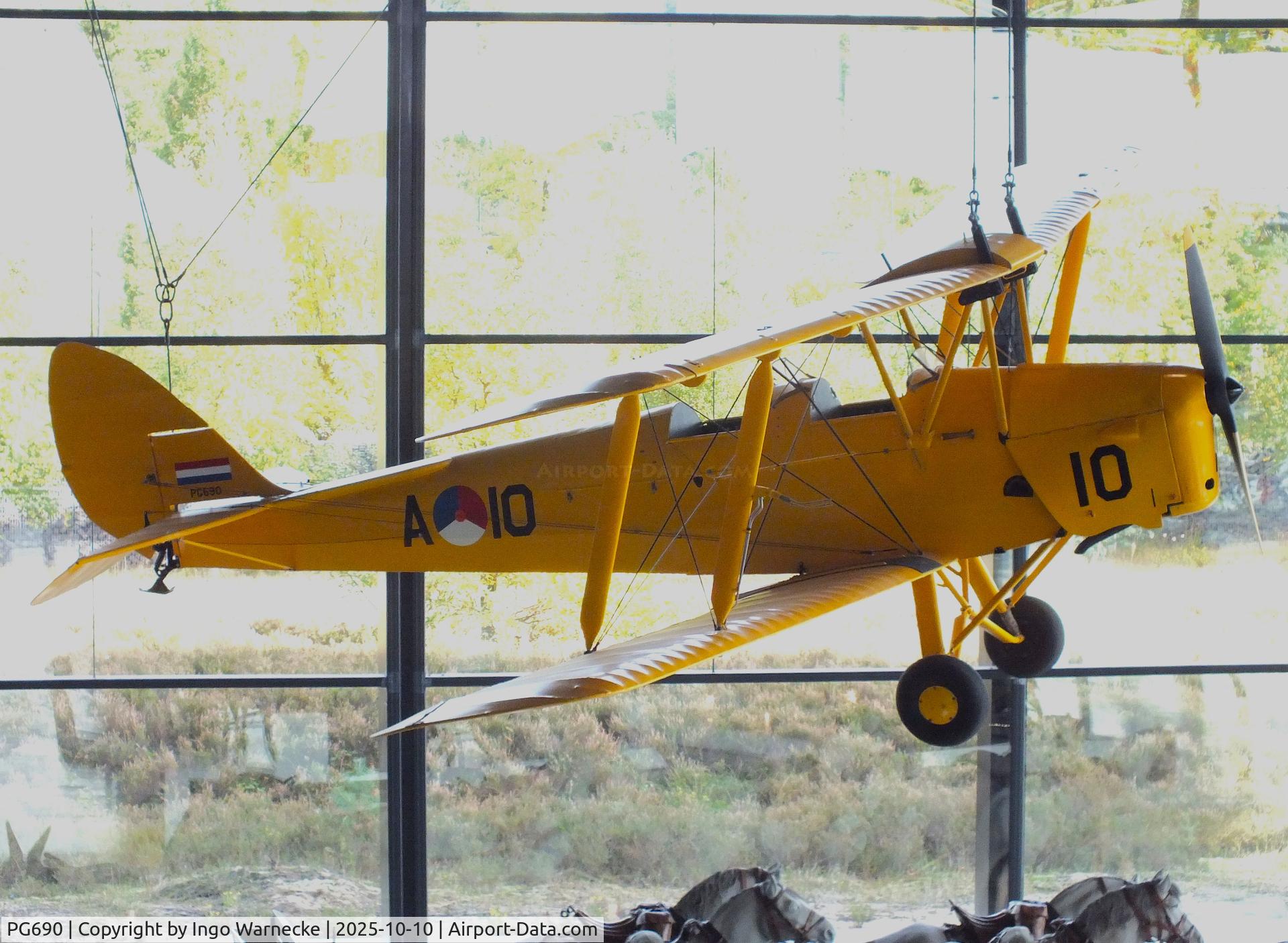 PG690, De Havilland DH-82A Tiger Moth II C/N 86587, De Havilland D.H.82A Tiger Moth at the Nationaal Militair Museum / National Military Museum, Soesterberg