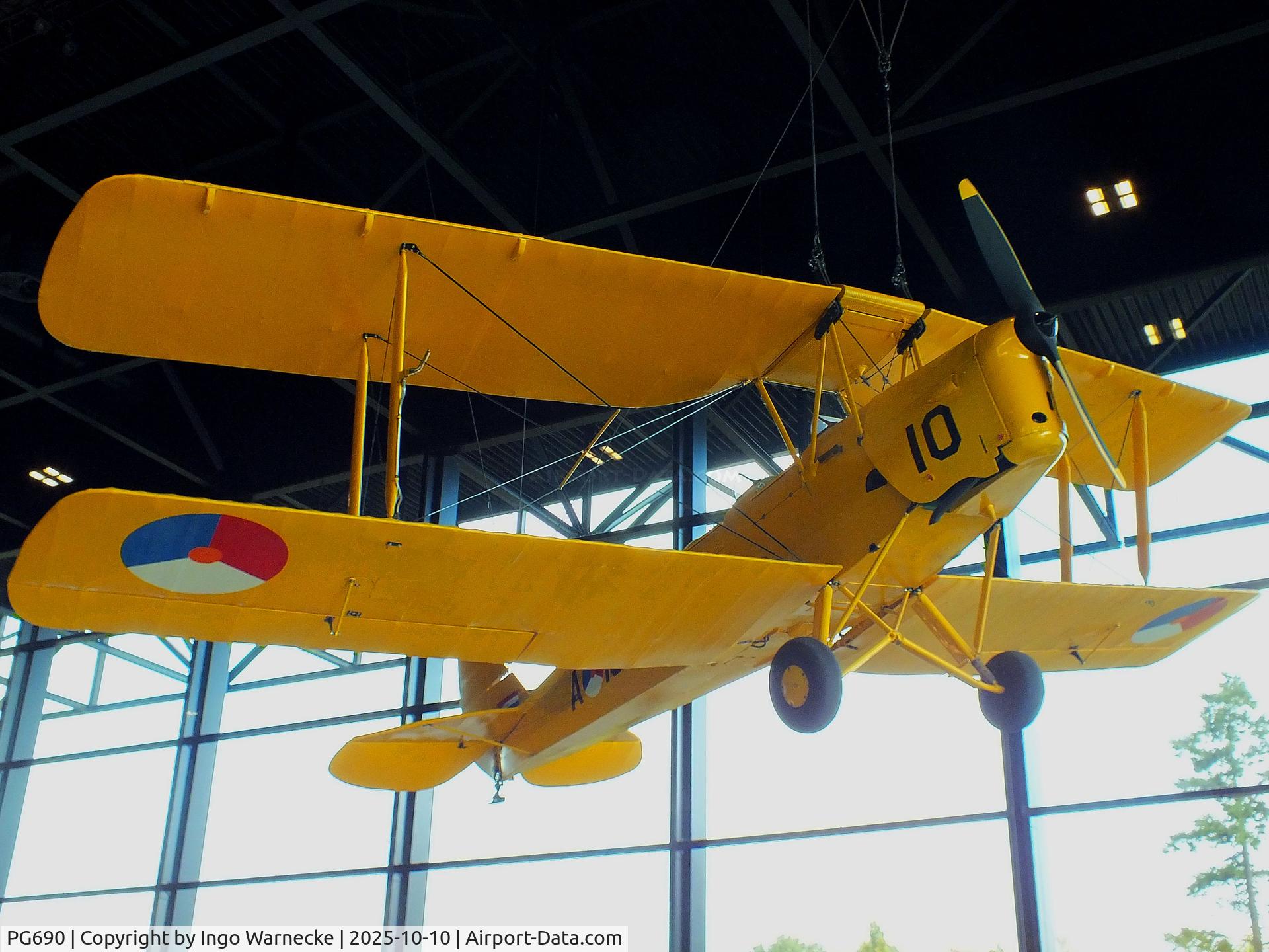 PG690, De Havilland DH-82A Tiger Moth II C/N 86587, De Havilland D.H.82A Tiger Moth at the Nationaal Militair Museum / National Military Museum, Soesterberg