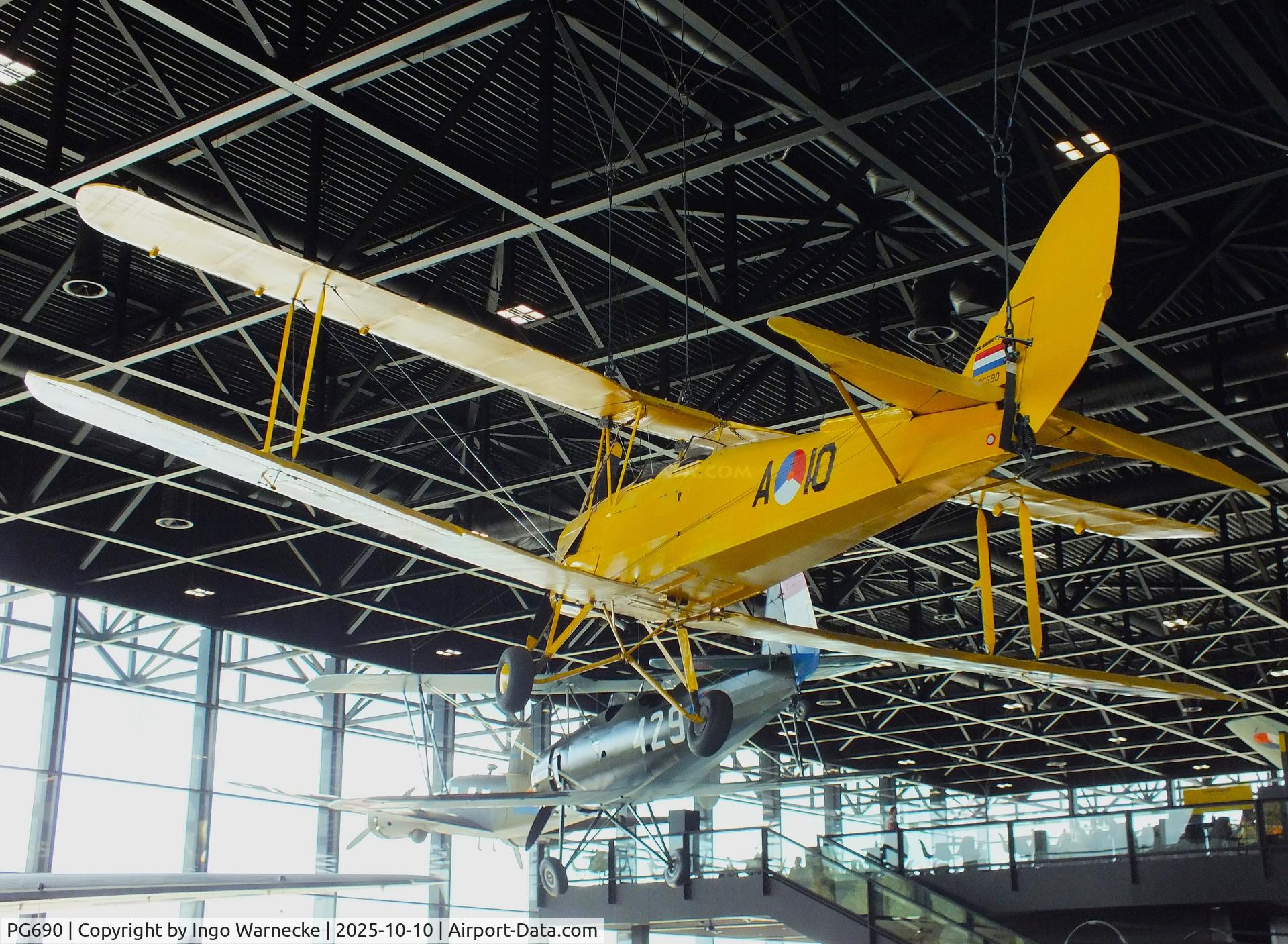 PG690, De Havilland DH-82A Tiger Moth II C/N 86587, De Havilland D.H.82A Tiger Moth at the Nationaal Militair Museum / National Military Museum, Soesterberg