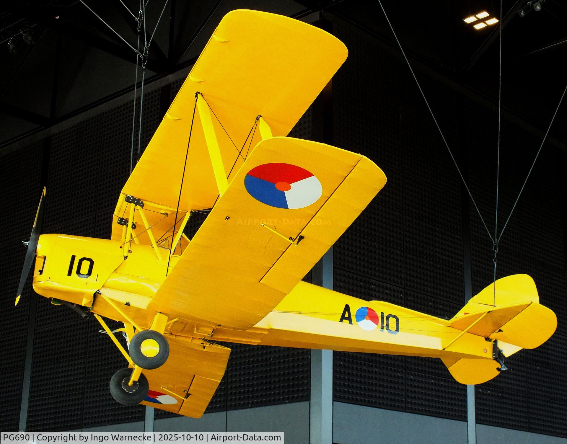 PG690, De Havilland DH-82A Tiger Moth II C/N 86587, De Havilland D.H.82A Tiger Moth at the Nationaal Militair Museum / National Military Museum, Soesterberg