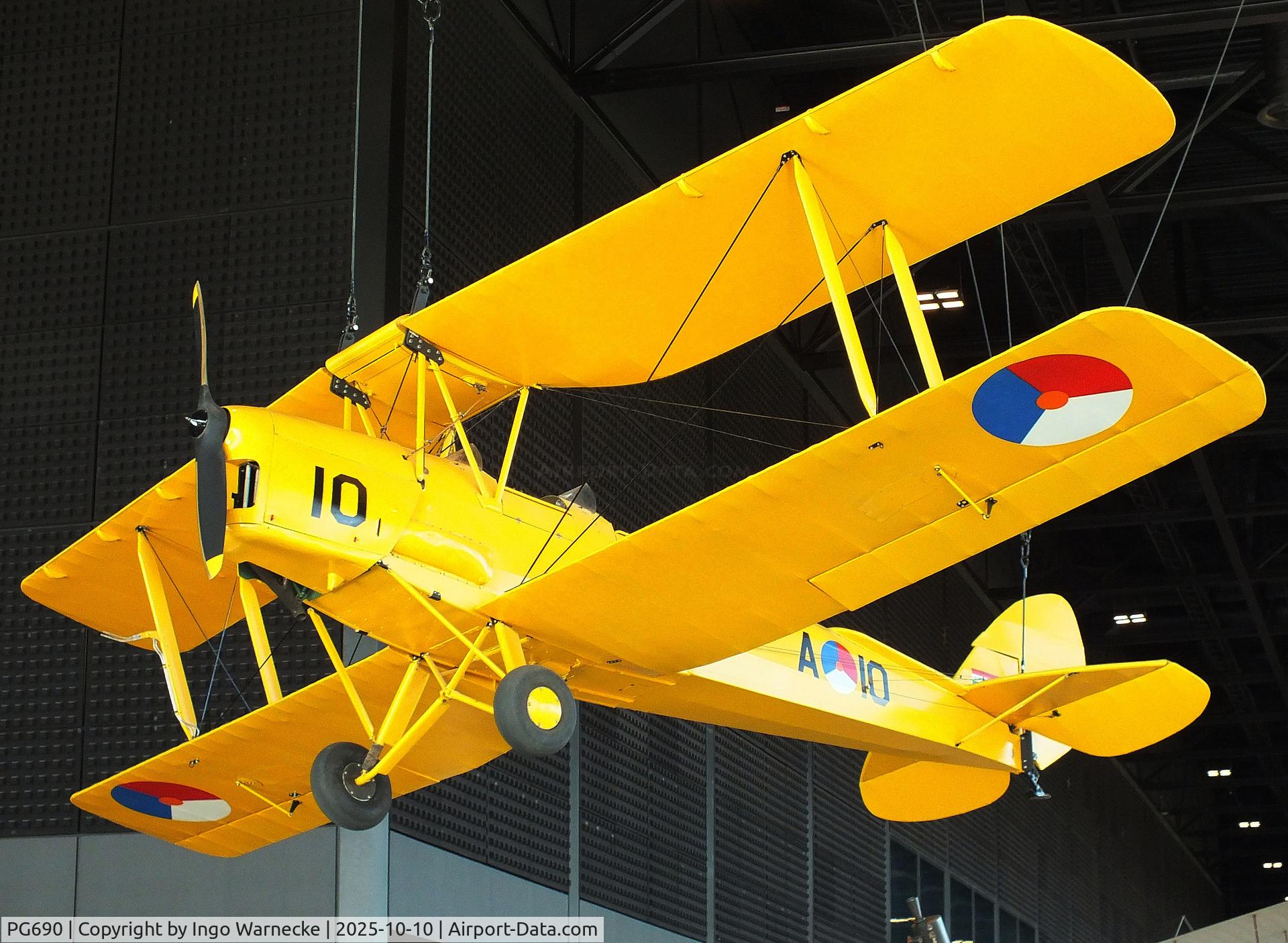 PG690, De Havilland DH-82A Tiger Moth II C/N 86587, De Havilland D.H.82A Tiger Moth at the Nationaal Militair Museum / National Military Museum, Soesterberg