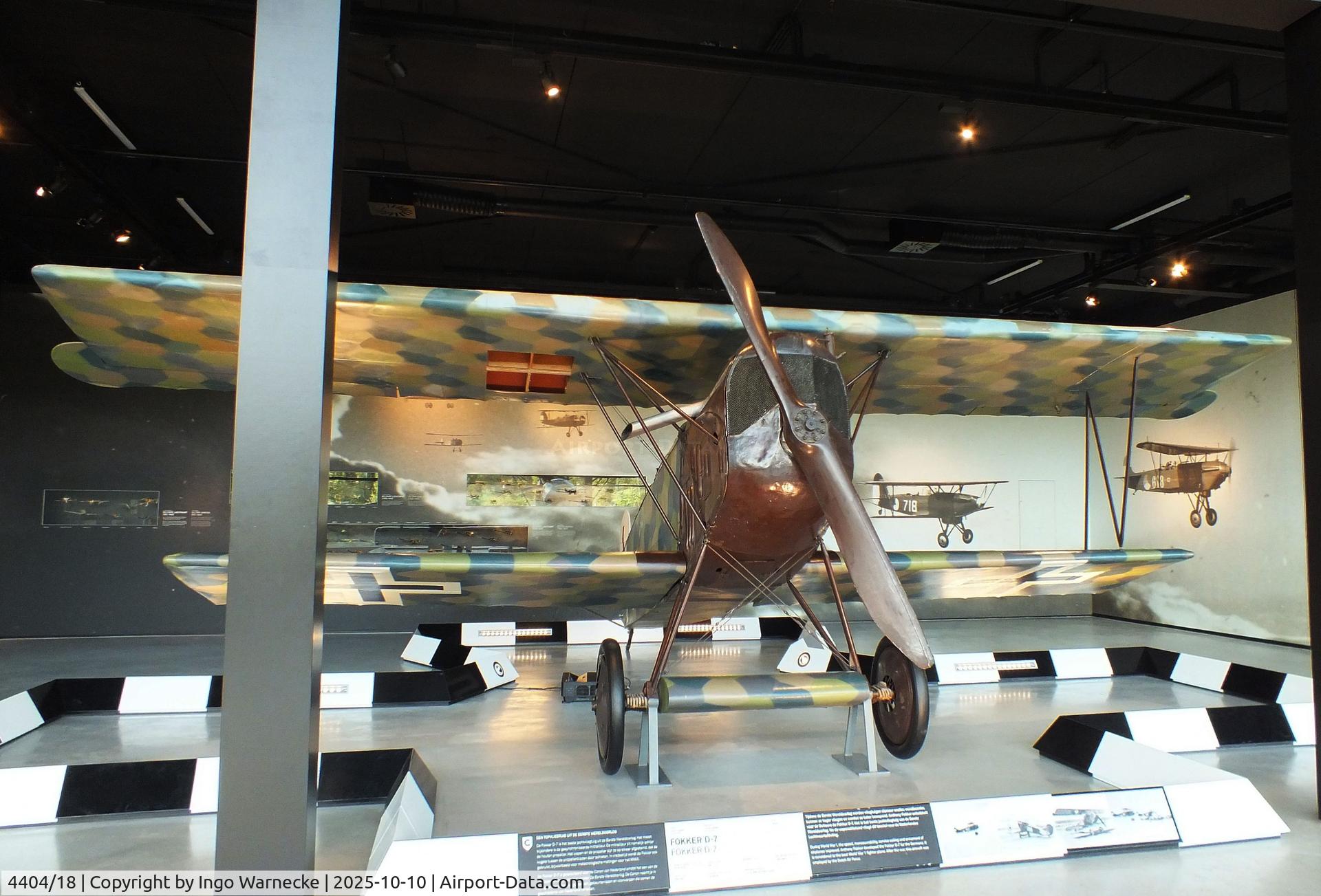 4404/18, Fokker D-VII C/N Not found 4404/18, Fokker D VII at the Nationaal Militair Museum / National Military Museum, Soesterberg