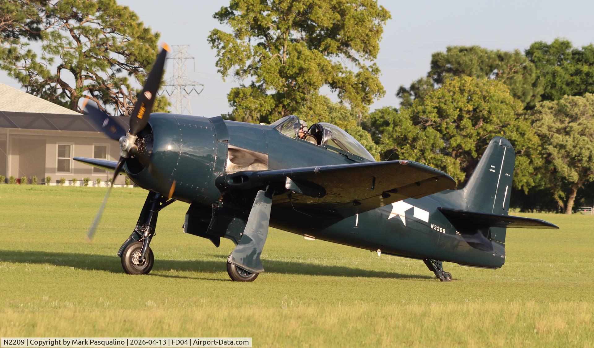 N2209, 1945 Grumman F8F-1B Bearcat C/N 122095, Grumman F8F-1B