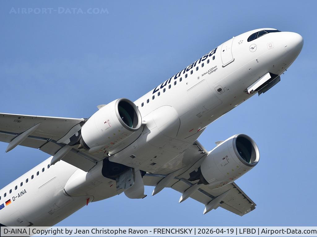 D-AINA, 2015 Airbus A320-271N C/N 6801, Bordeaux (BOD)	Frankfurt (FRA)	LH1071