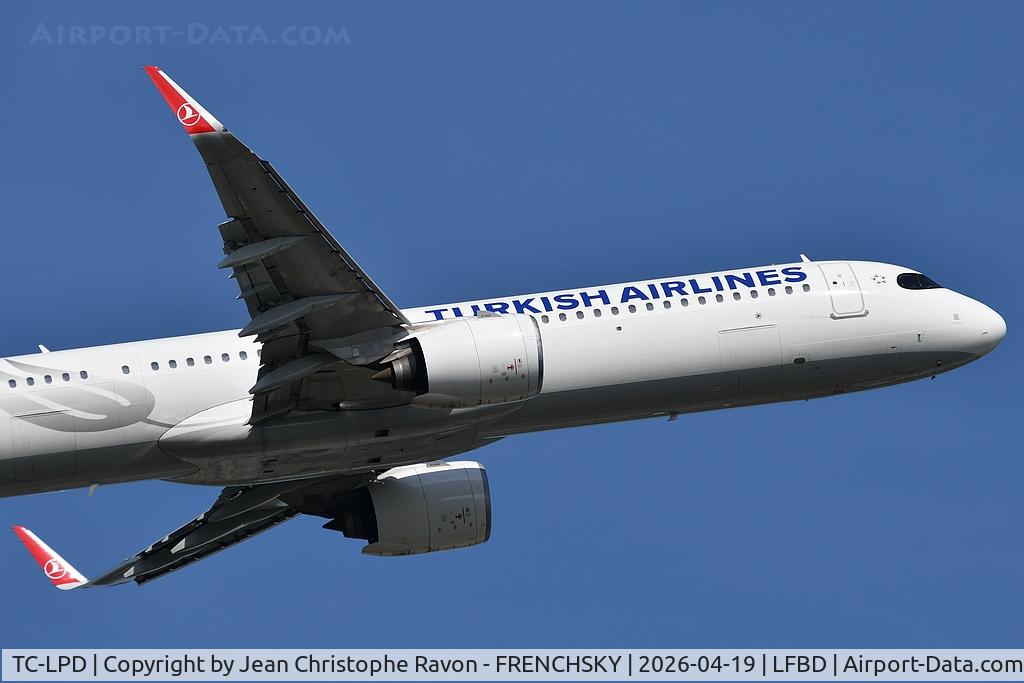 TC-LPD, 2024 Airbus A321-271NX C/N 11843, Bordeaux (BOD)	Istanbul (IST)	TK1390