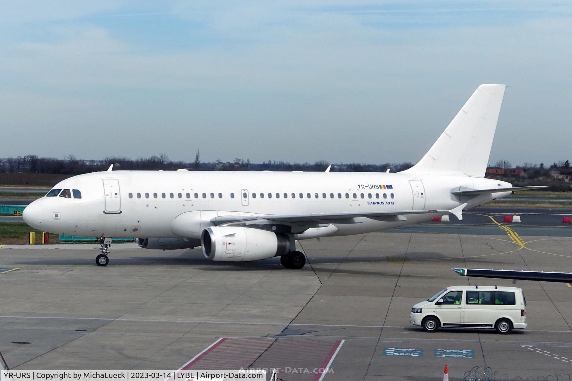 YR-URS, 2008 Airbus A319-132 C/N 3614, Dan Air operating for Air Serbia