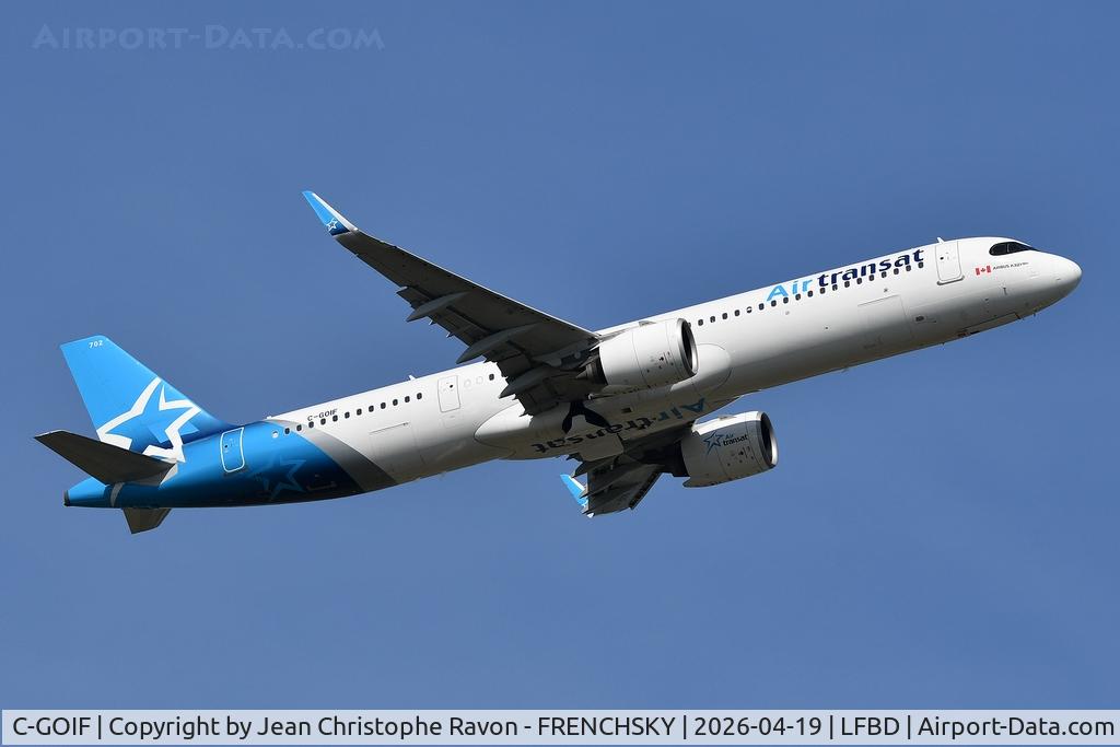 C-GOIF, 2019 Airbus A321-271NX C/N 8876, Bordeaux (BOD)	Montreal (YUL)	TS511