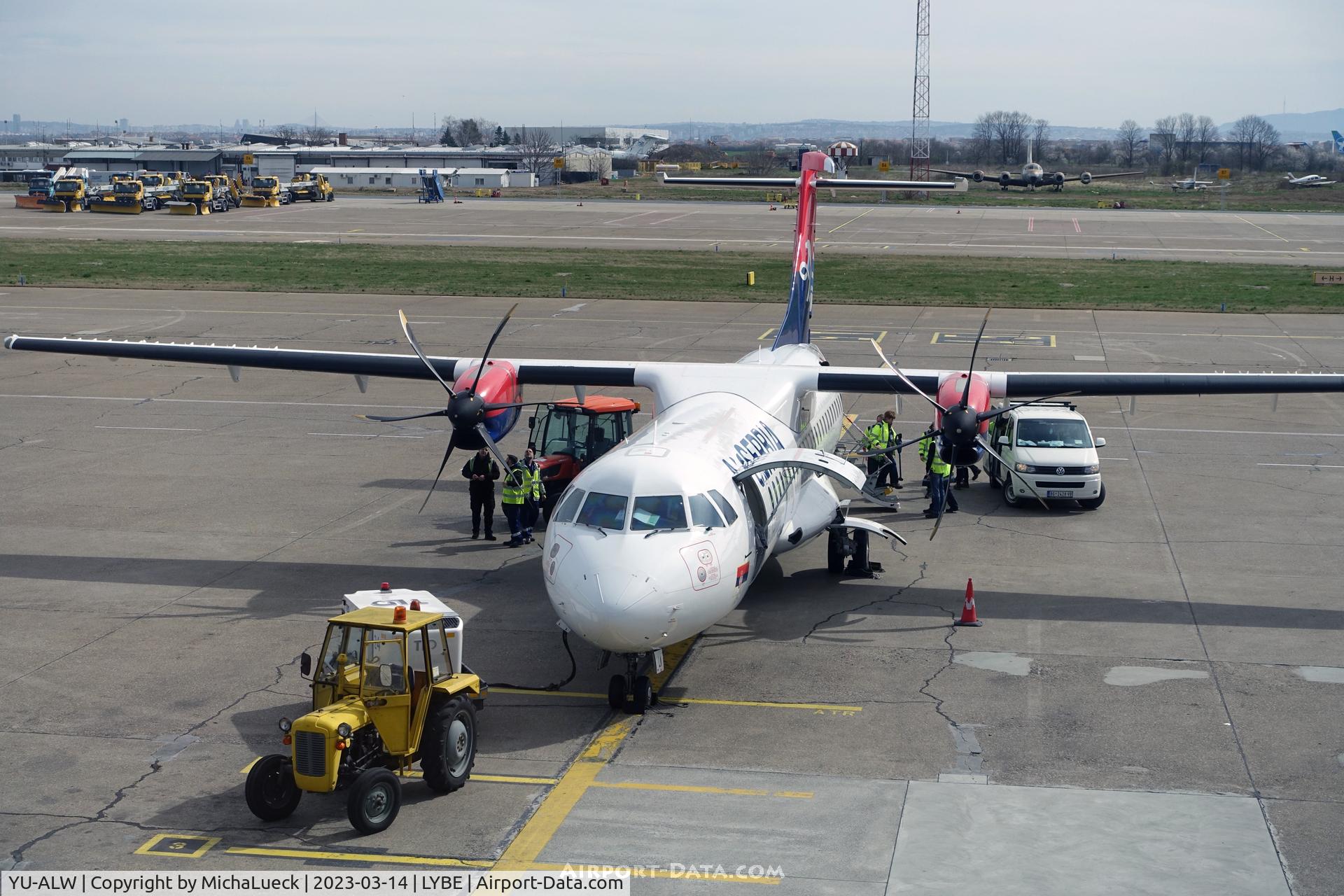 YU-ALW, 2017 Aérospatiale ATR 72-600 C/N 1474, At Nikola Tesla airport