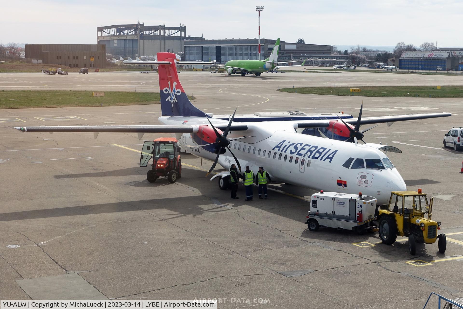 YU-ALW, 2017 Aérospatiale ATR 72-600 C/N 1474, At Nikola Tesla airport
